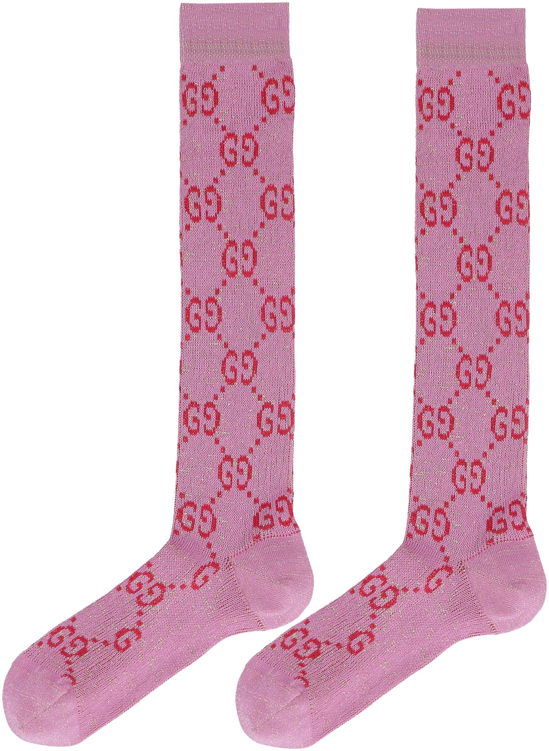 pink red gucci socks