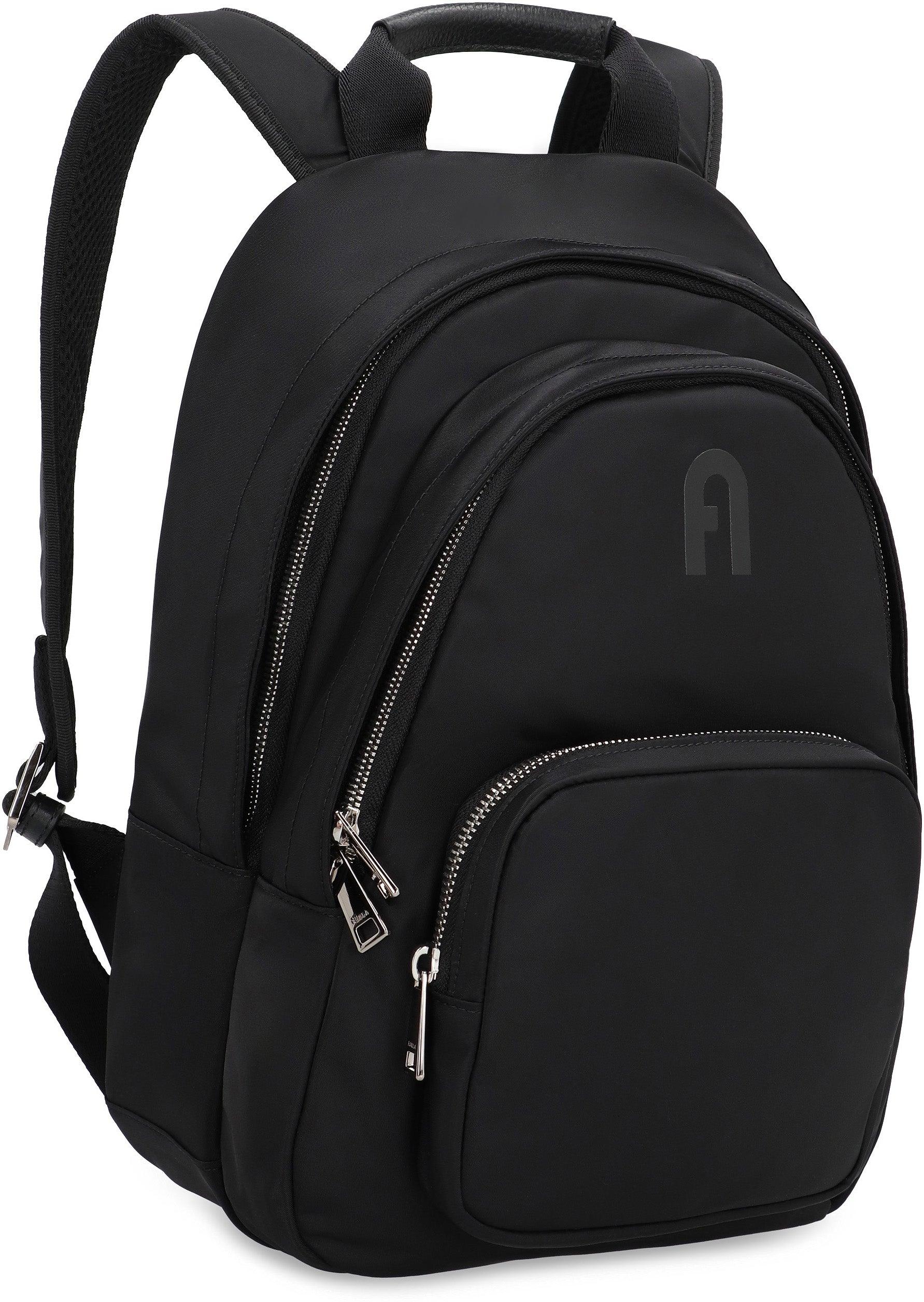 Furla Multi S Nylon Backpack in Black | Lyst
