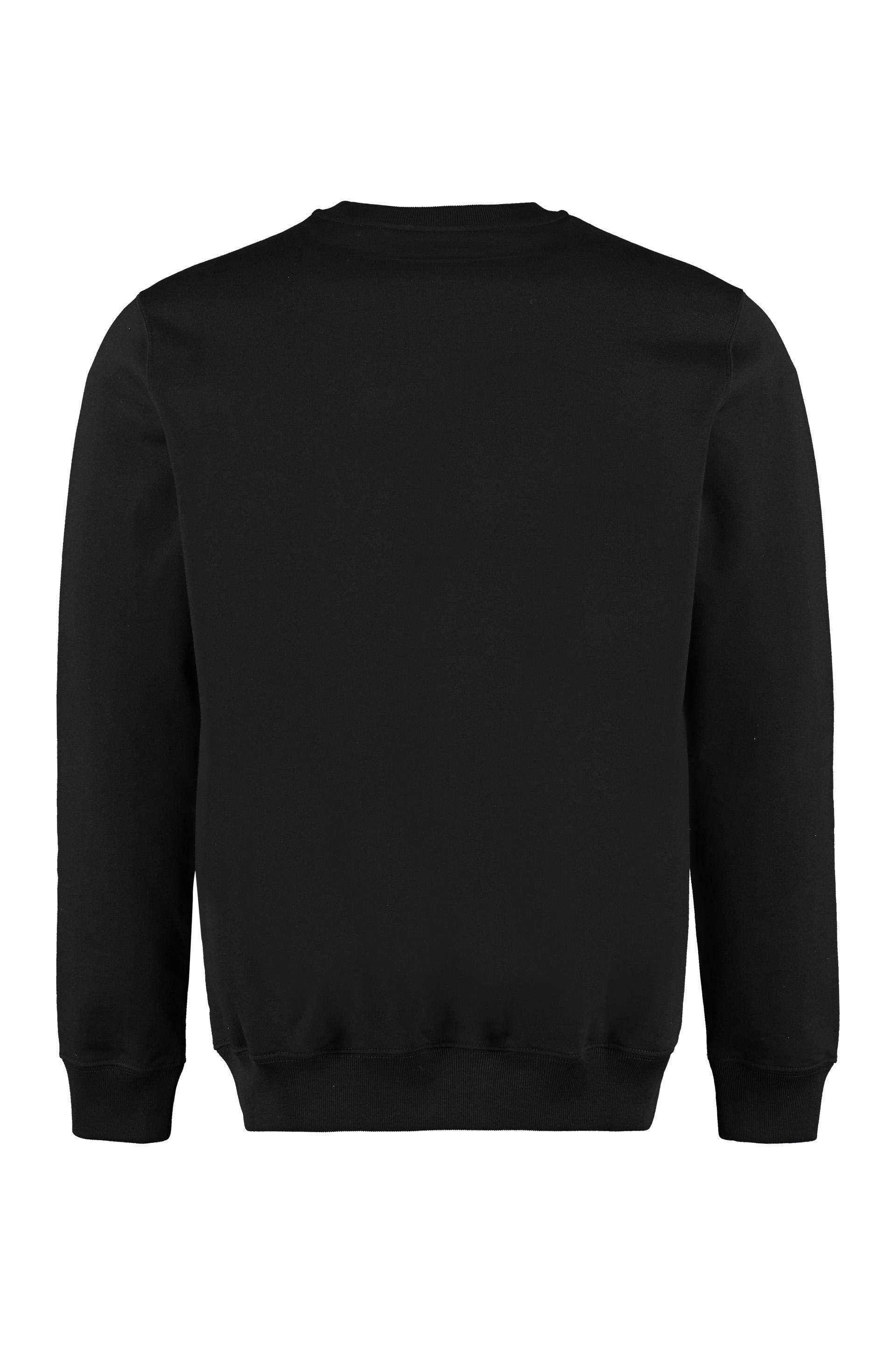 Versace Cotton Crew-neck Sweatshirt in Black for Men - Lyst