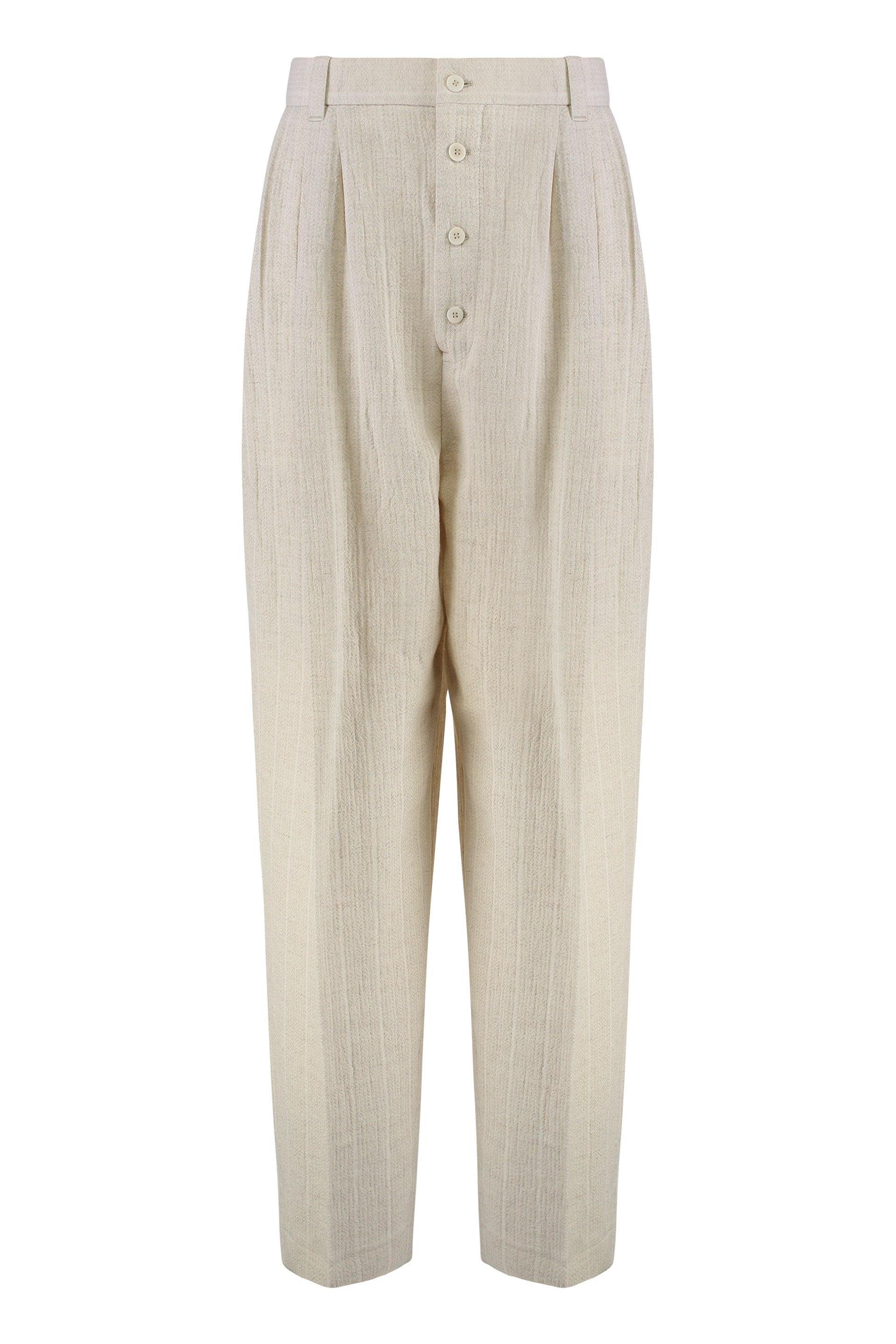 パンツ JACQUEMUS SS23 PANTALONE (231PA0391069 110) Jacquemus Le Pantalon Ovalo Trousers | Neutrals | FARFETCH JO