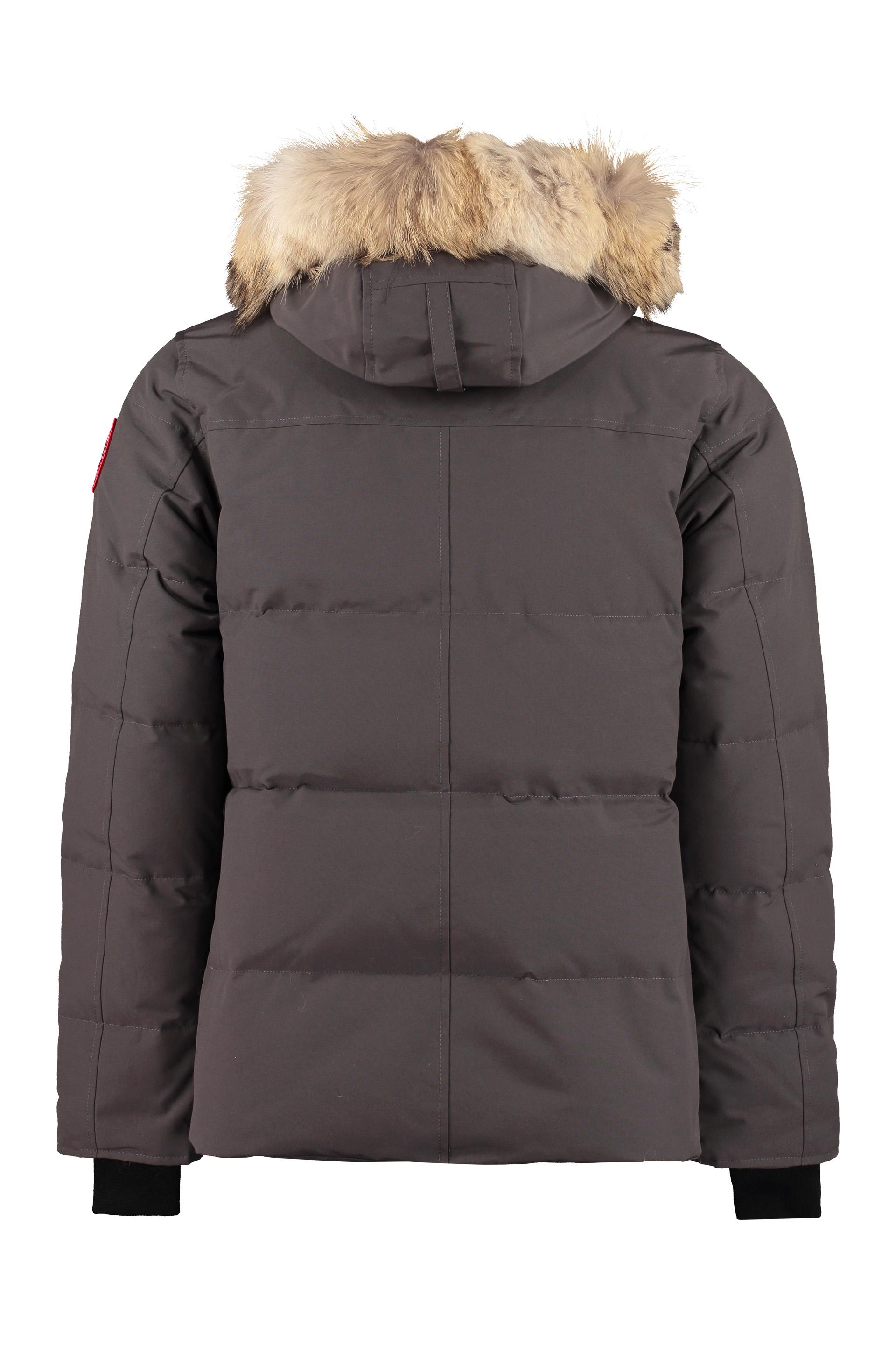 Canada Goose Wyndham Fur Trimmed Hood Parka in Grey (Gray) for Men Lyst
