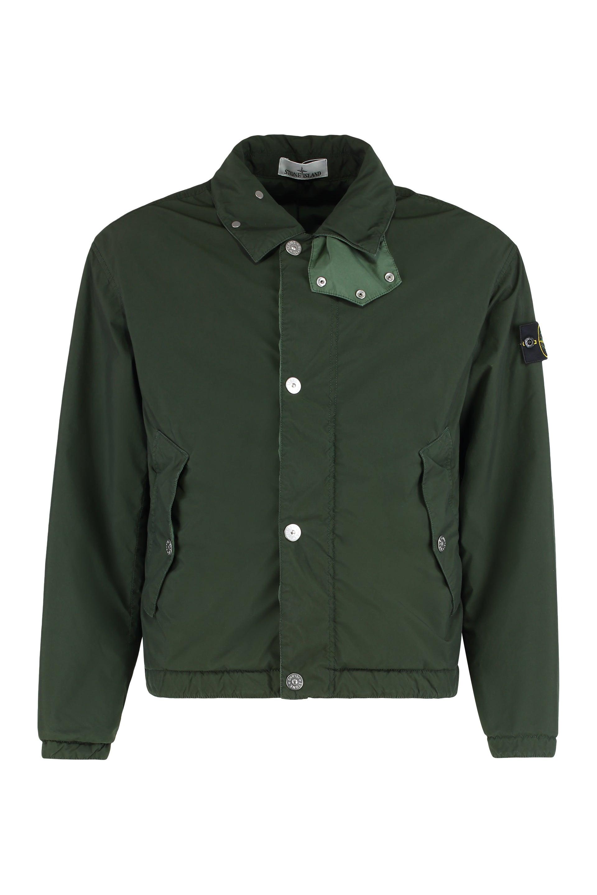 Stone Island Coach Jacket in Green for Men | Lyst