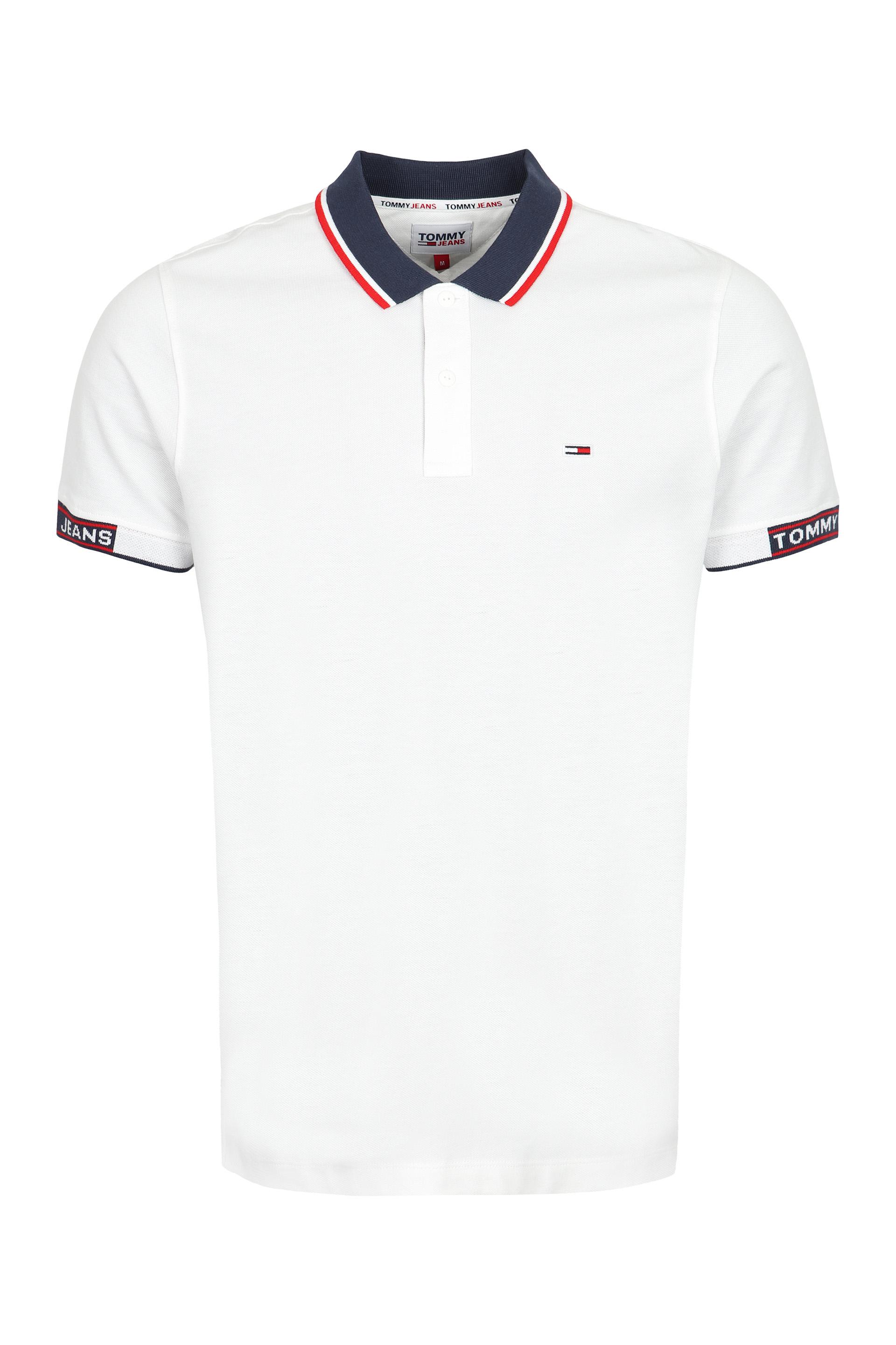 sejr tynd Skære Tommy Hilfiger Cotton-piqué Polo Shirt in White for Men | Lyst