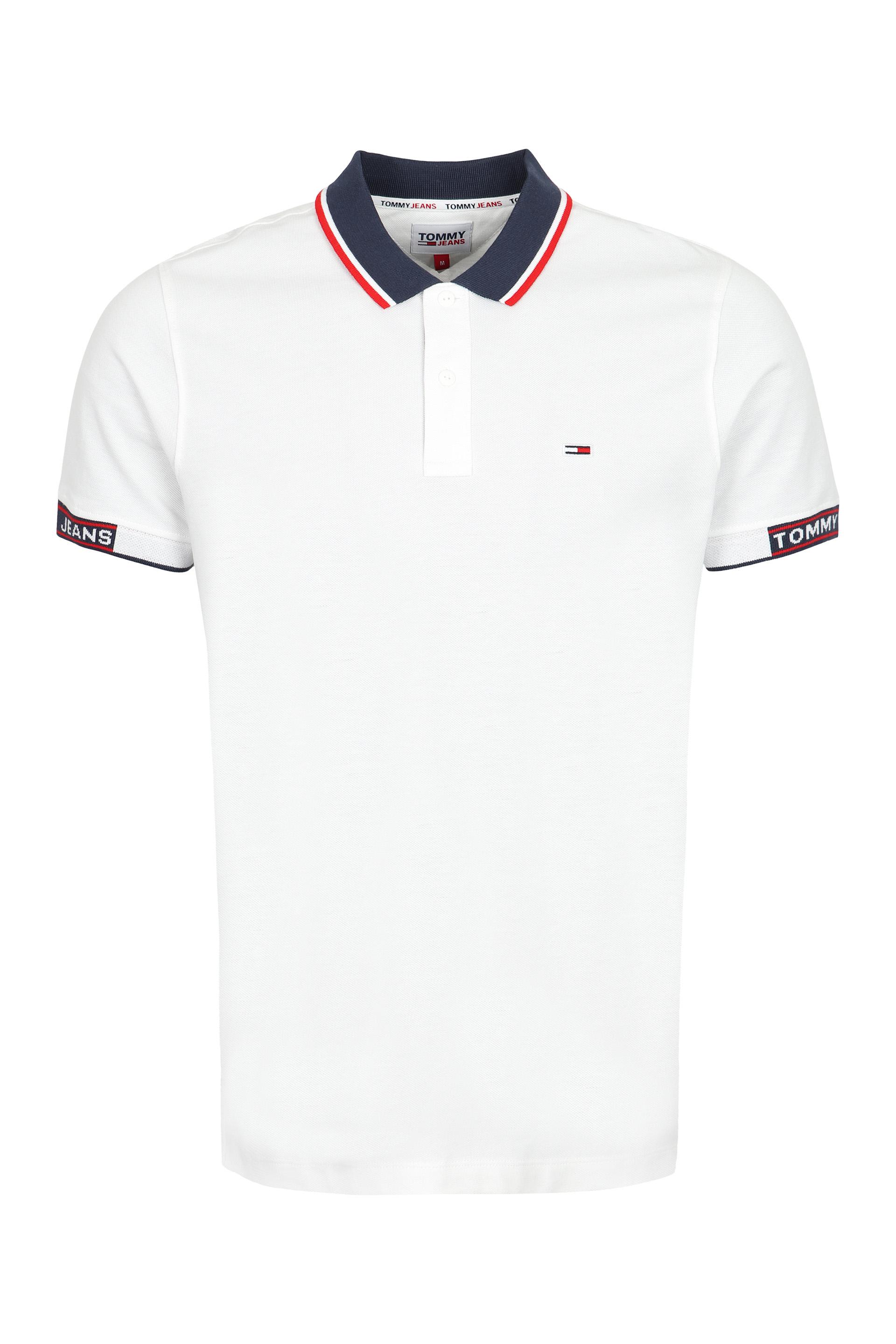 Durven Twinkelen Weekendtas Tommy Hilfiger Cotton-piqué Polo Shirt in White for Men | Lyst