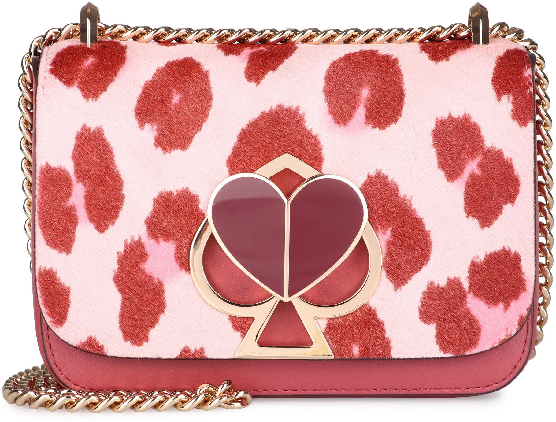 leopard print calf hair bag