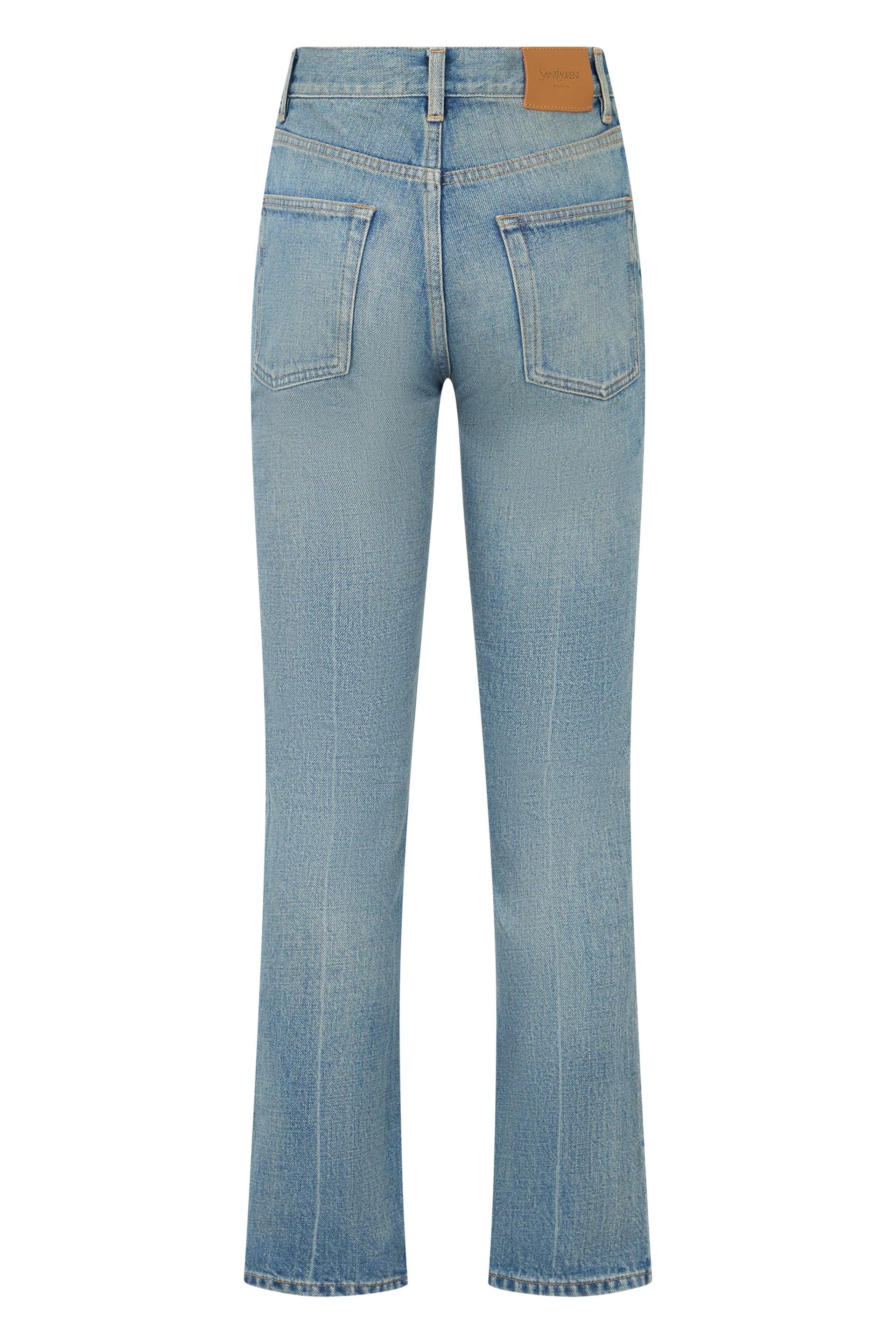 Women's Saint Laurent Straight-leg jeans | Lyst