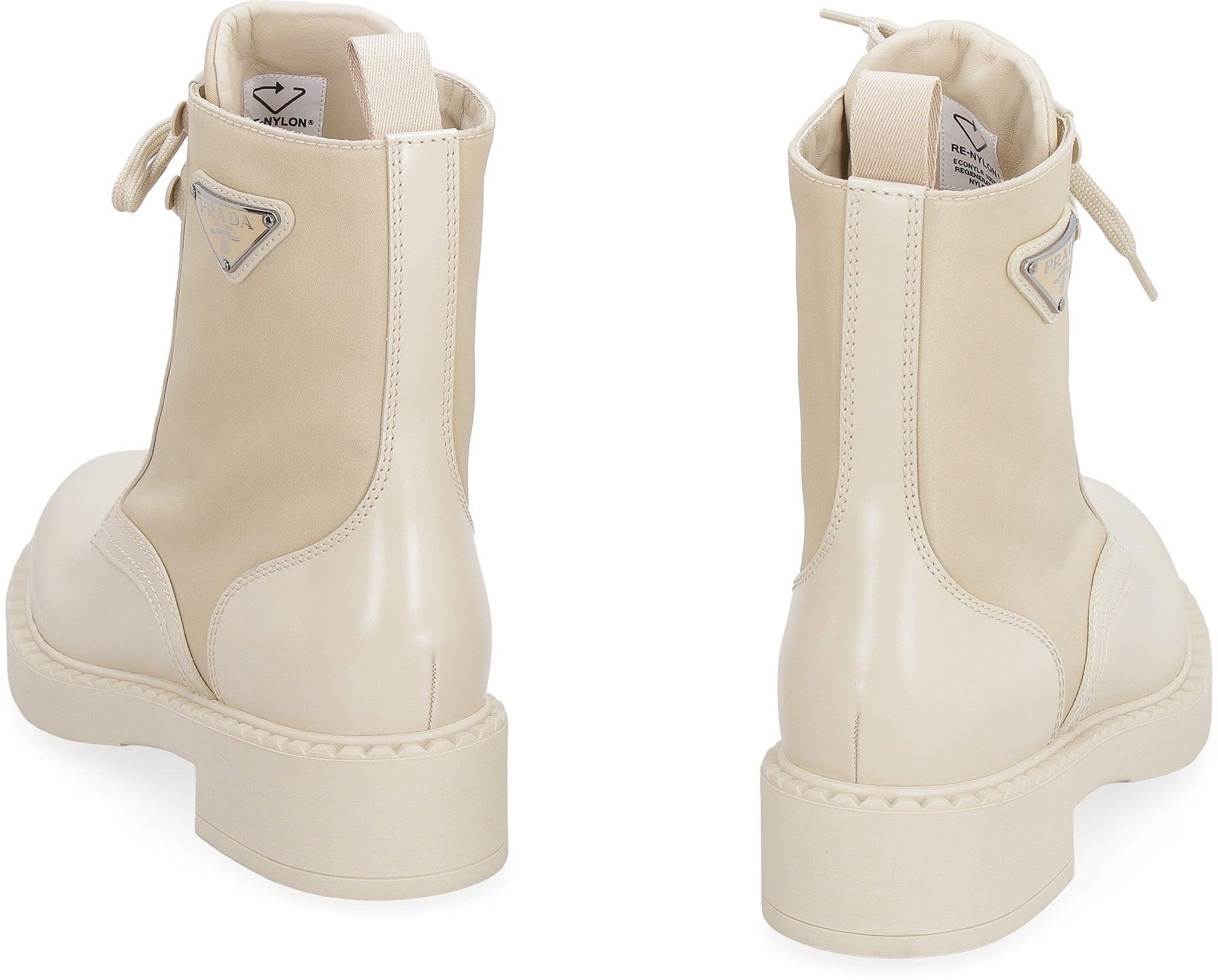 Prada nylon online ankle boots