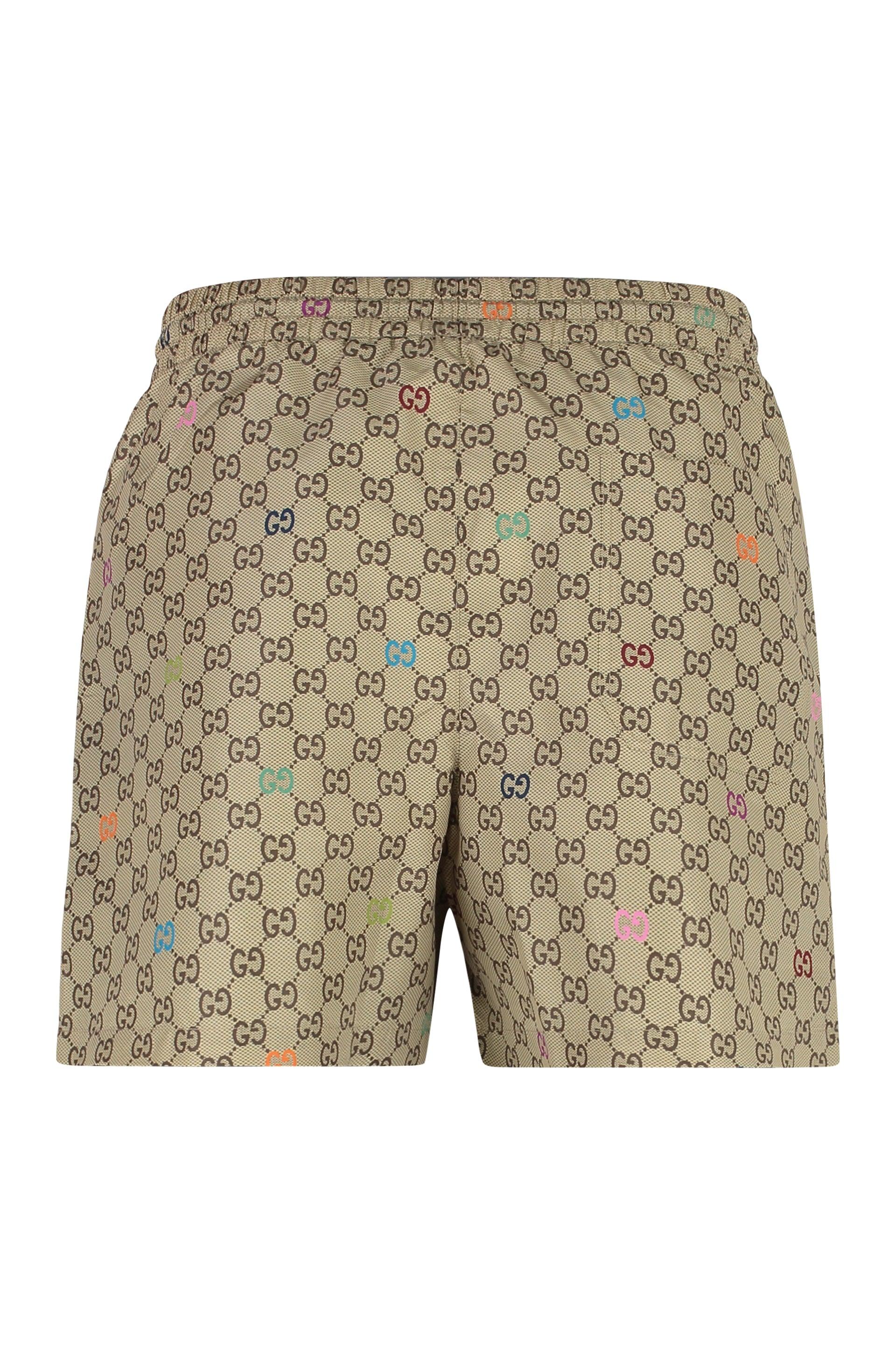 Gucci Gg Nylon Swim Shorts in Blue for Men | Lyst