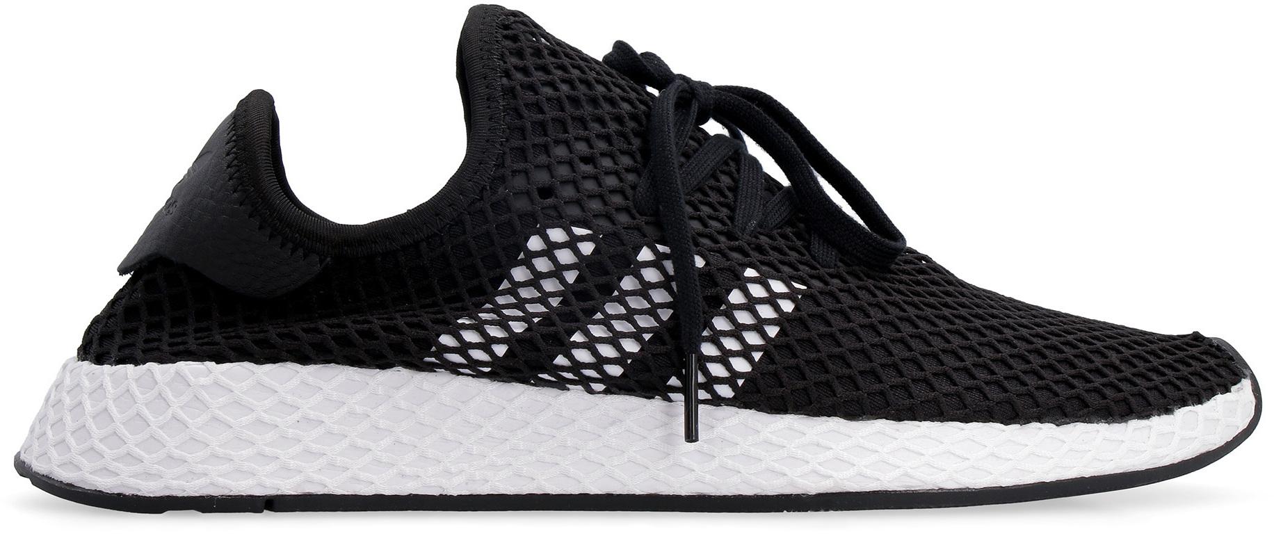 adidas Leather Deerupt Mesh Sneakers in Black for Men - Lyst