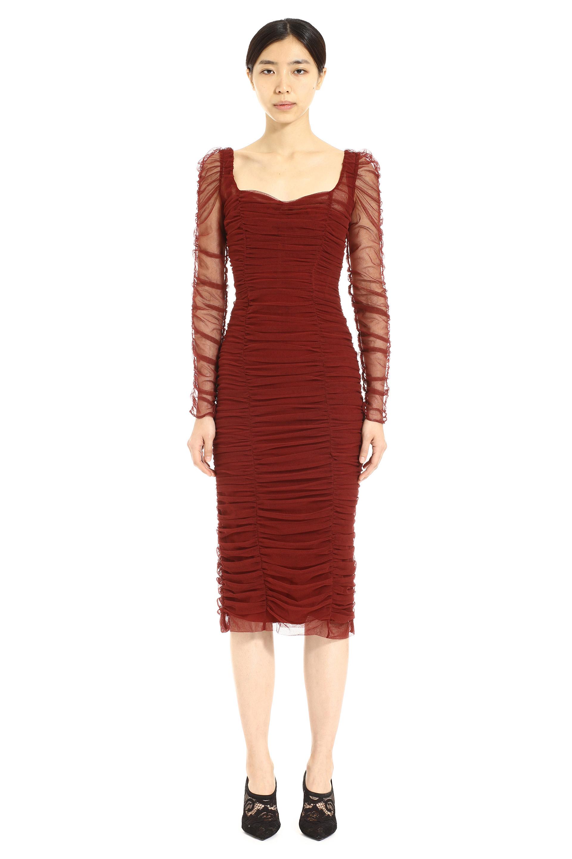 dolce gabbana ruched dress