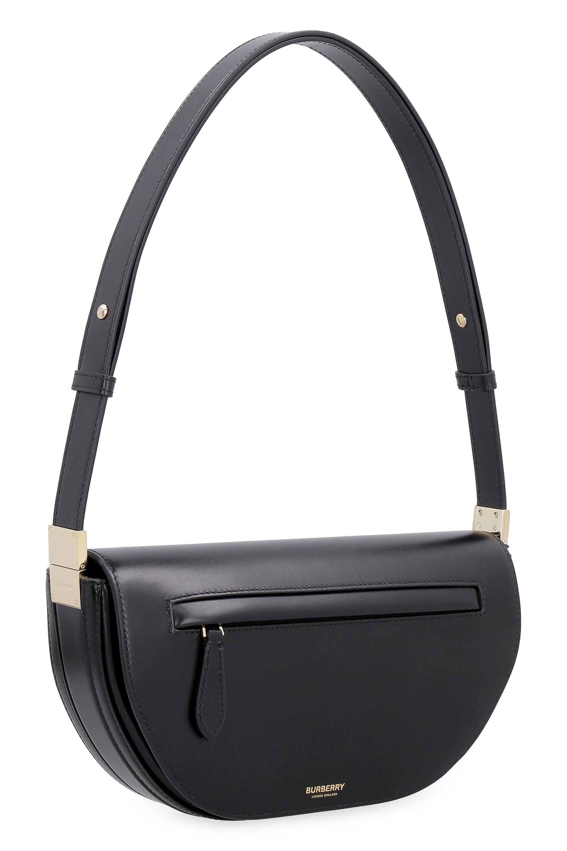 Burberry Olympia Leather Small Bag in Black | Lyst