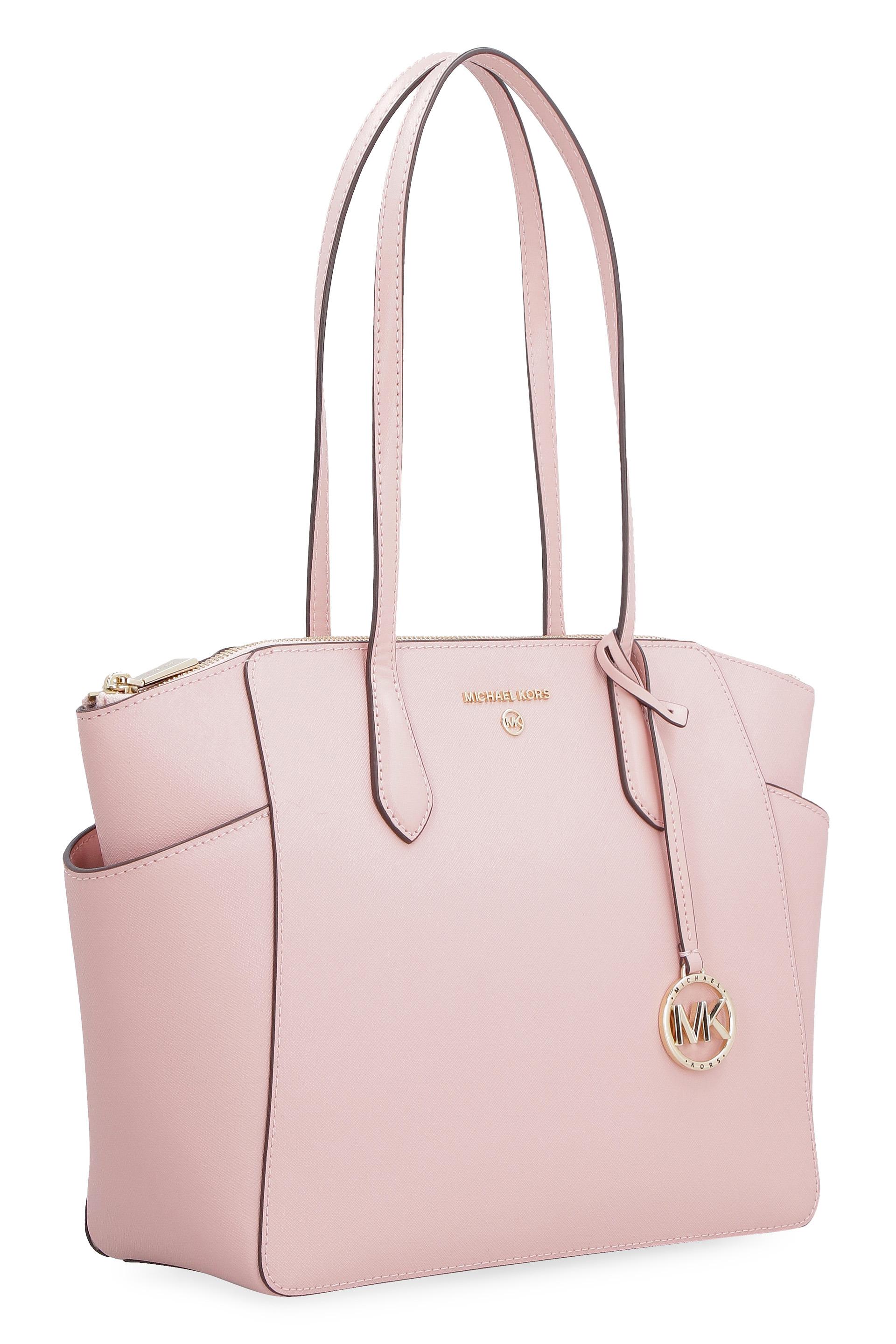 MICHAEL Michael Kors Marilyn Leather Tote in Pink | Lyst