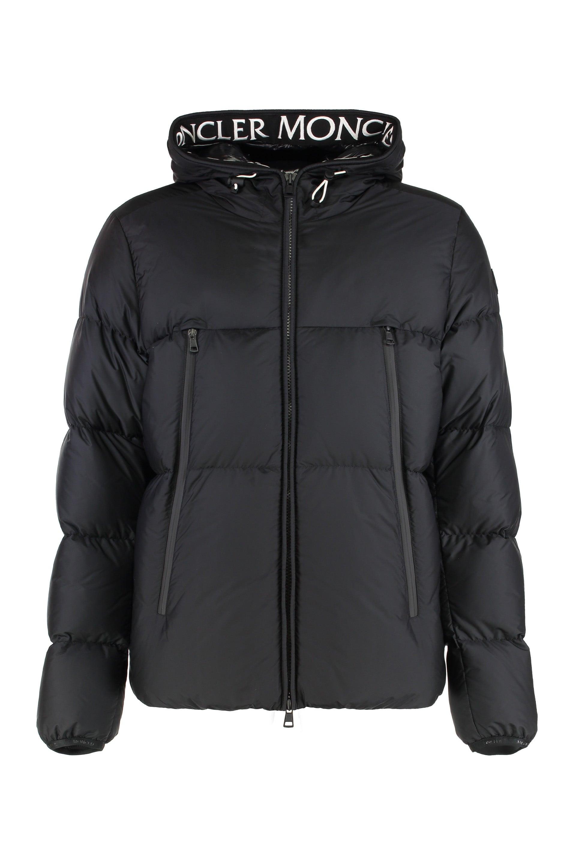 Moncler Montcla Short Down Jacket With Hood in Black for Men Lyst UK