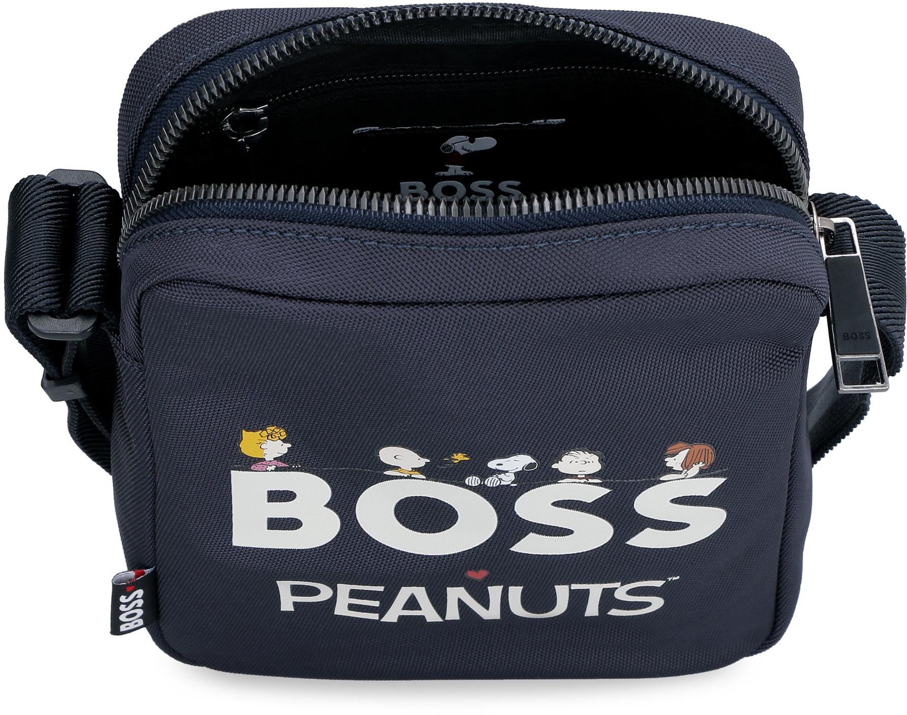 BOSS by HUGO BOSS X Peanuts - Nylon Messenger Bag in Gray for Men | Lyst