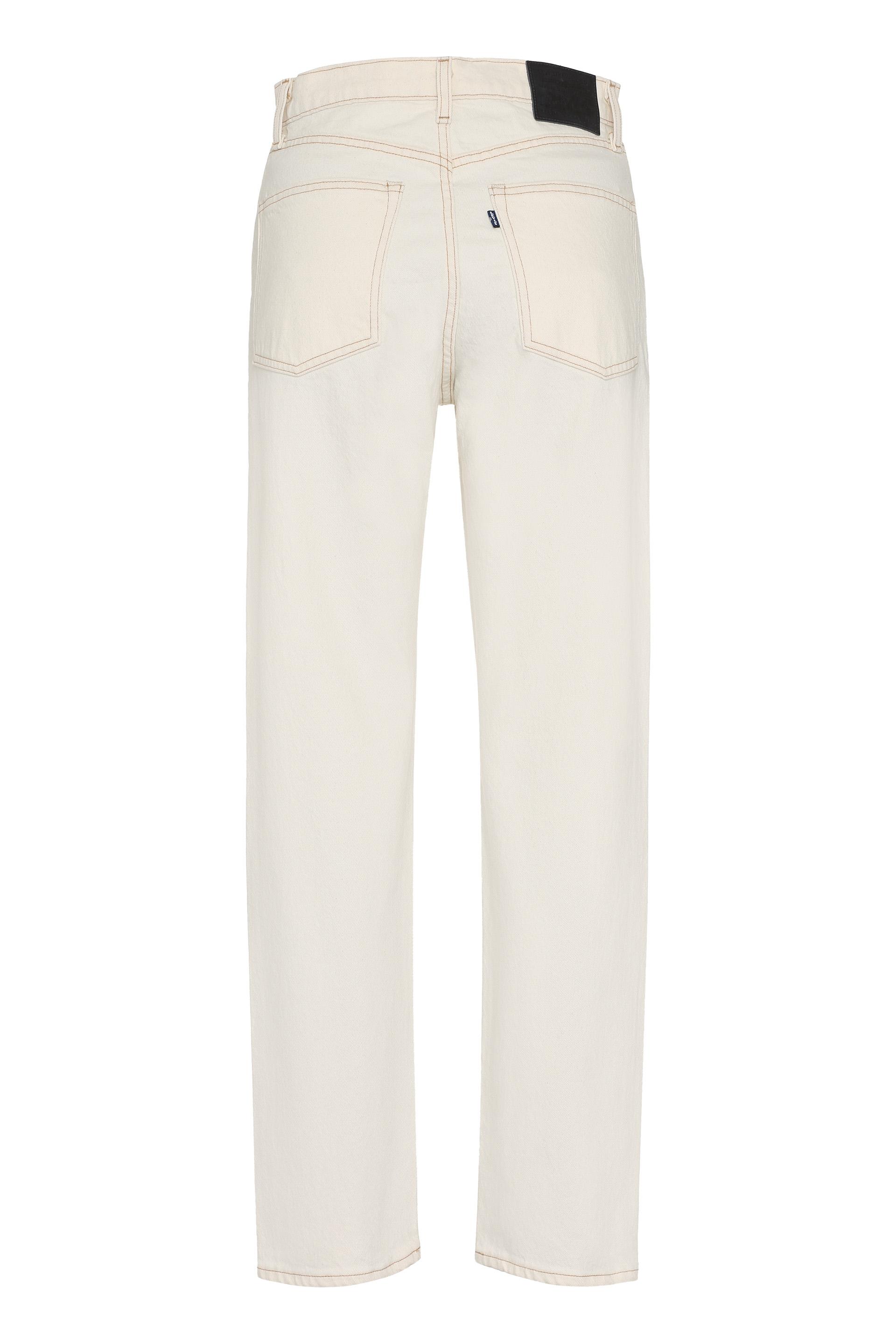 levi's column jeans white