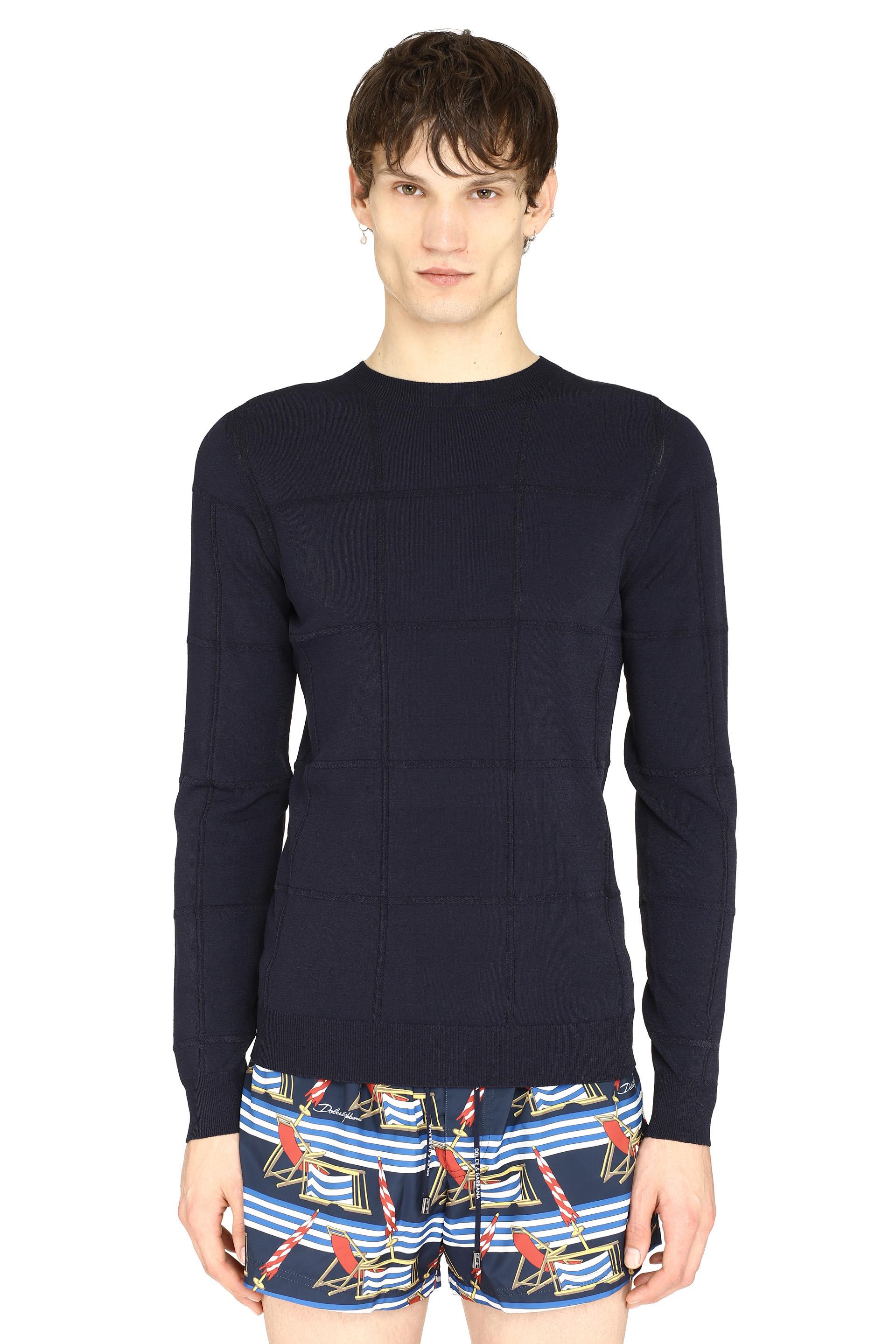 GIORGIO ARMANI Size M Navy Crew-Neck Pullover main image 1