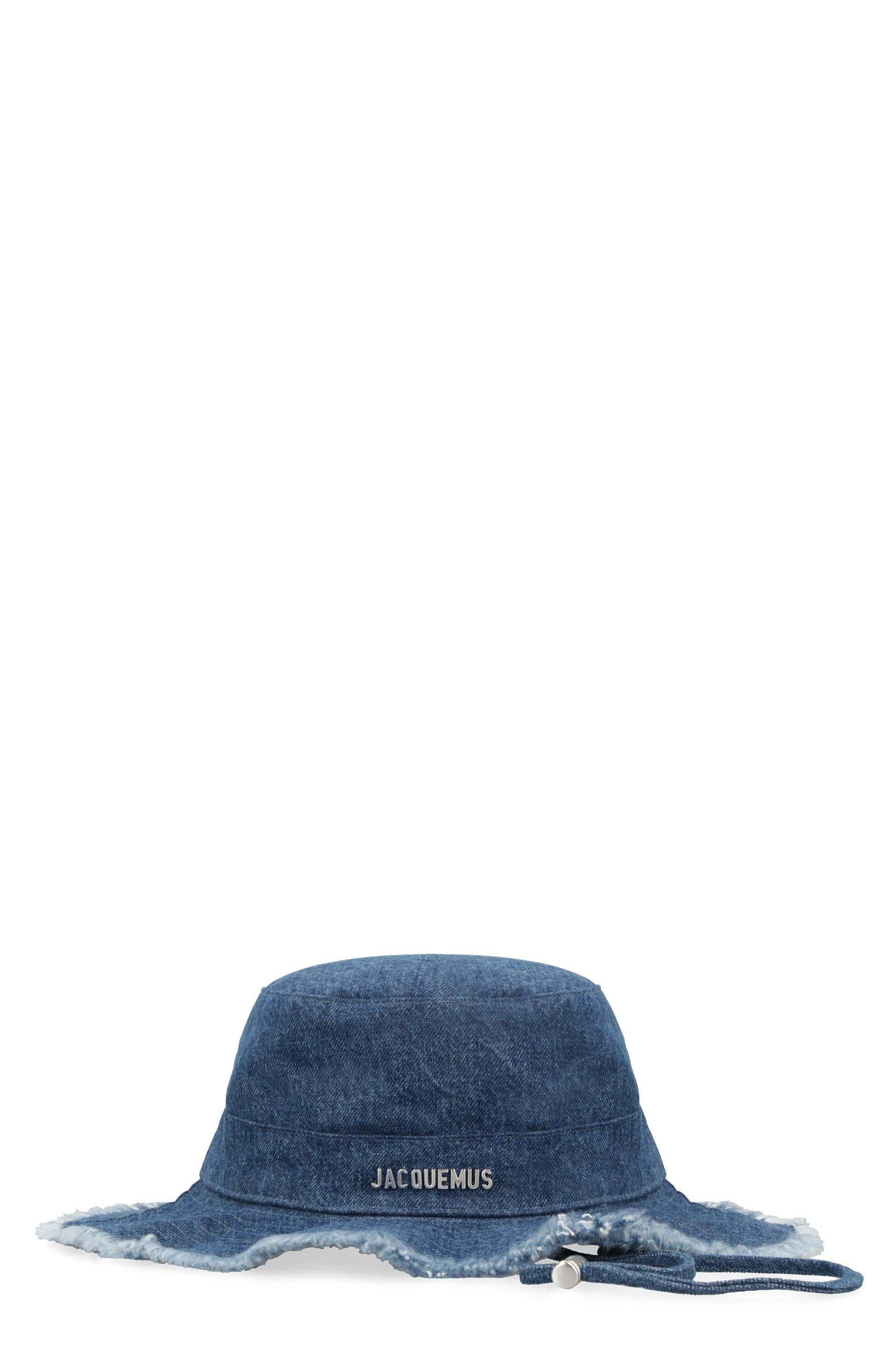 Le Bob Artichaut Denim Bucket Hat in Blue - Jacquemus