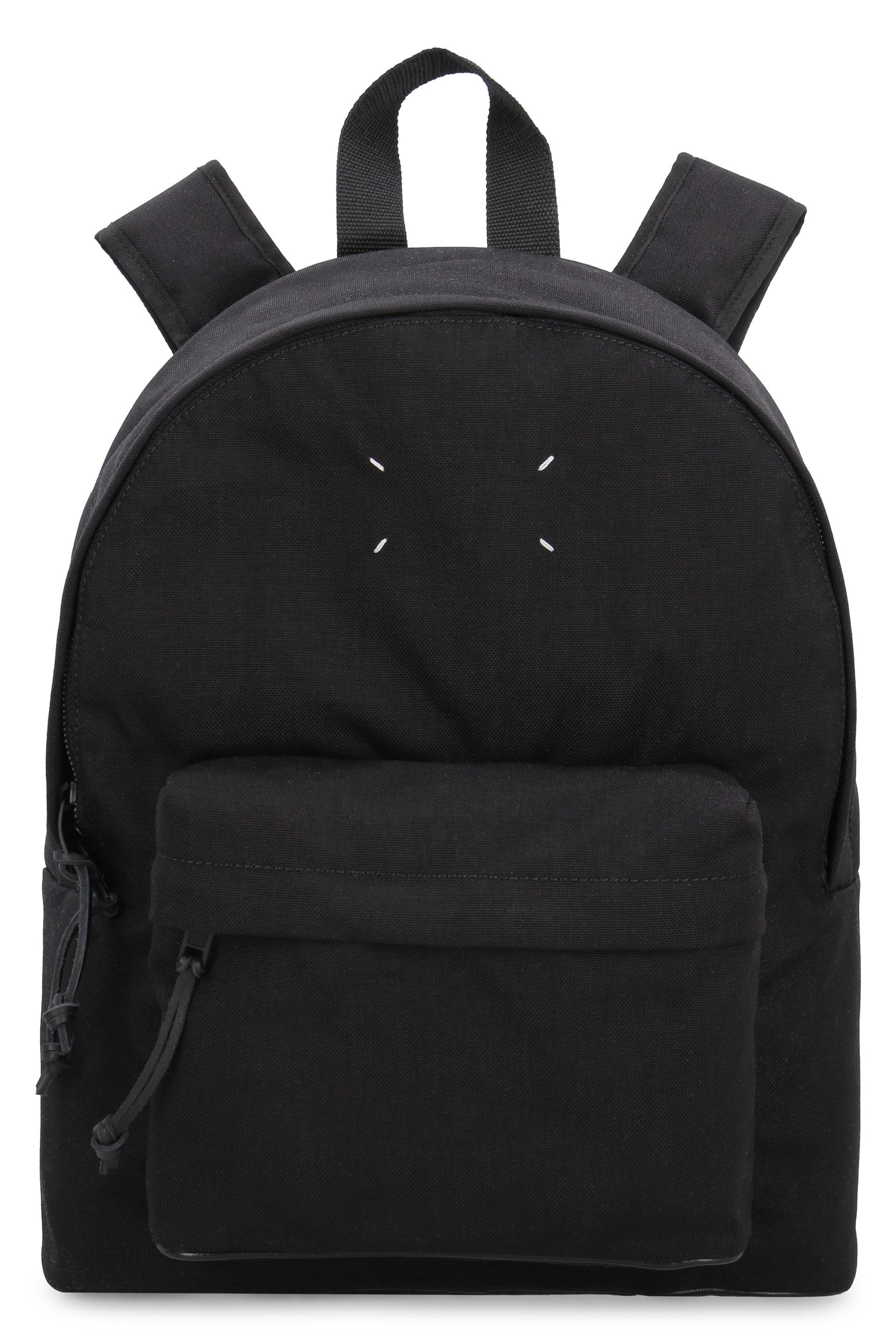 Black top fabric backpack