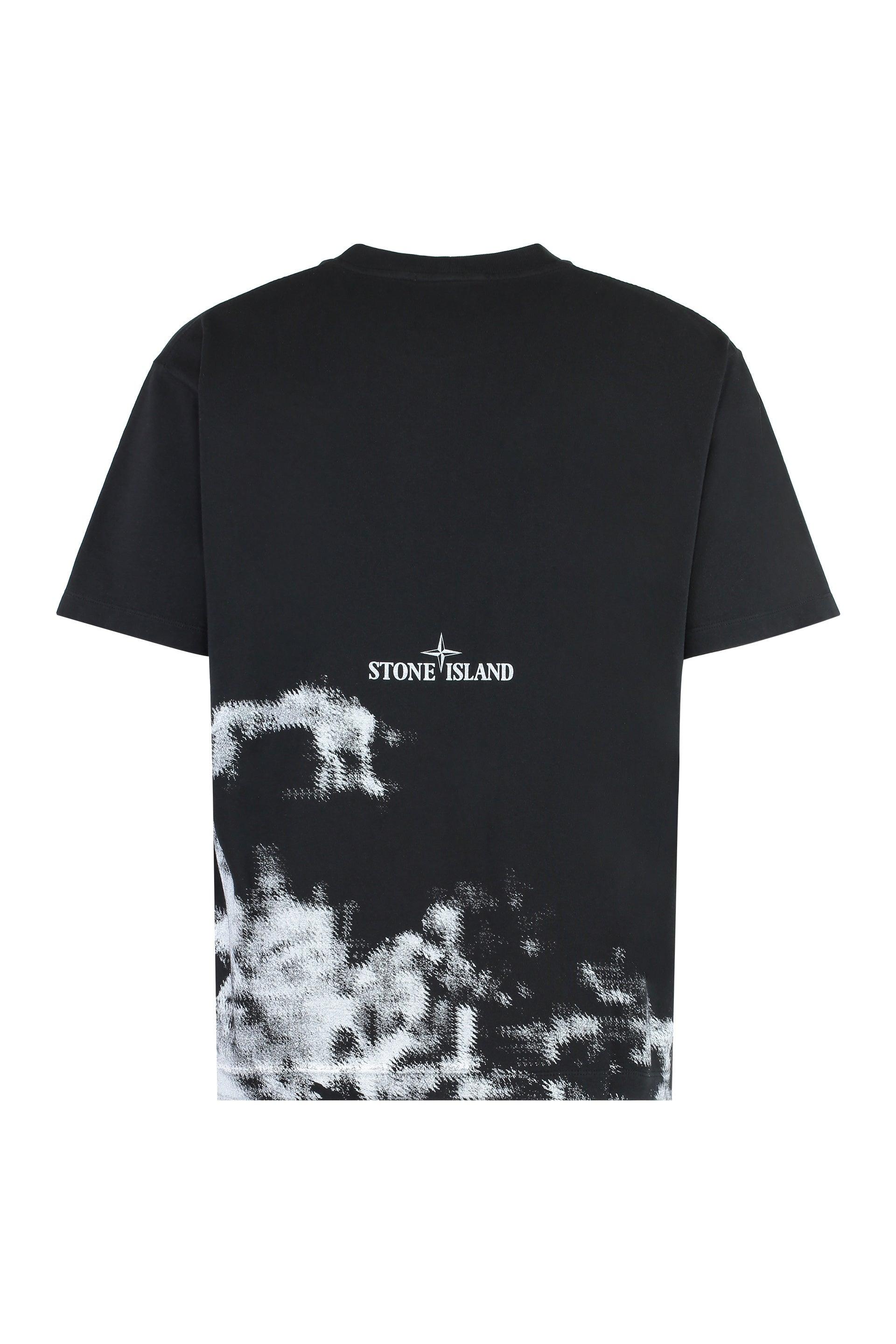 Stone Island Cotton Crew Neck T Shirt in Black for Men Lyst UK