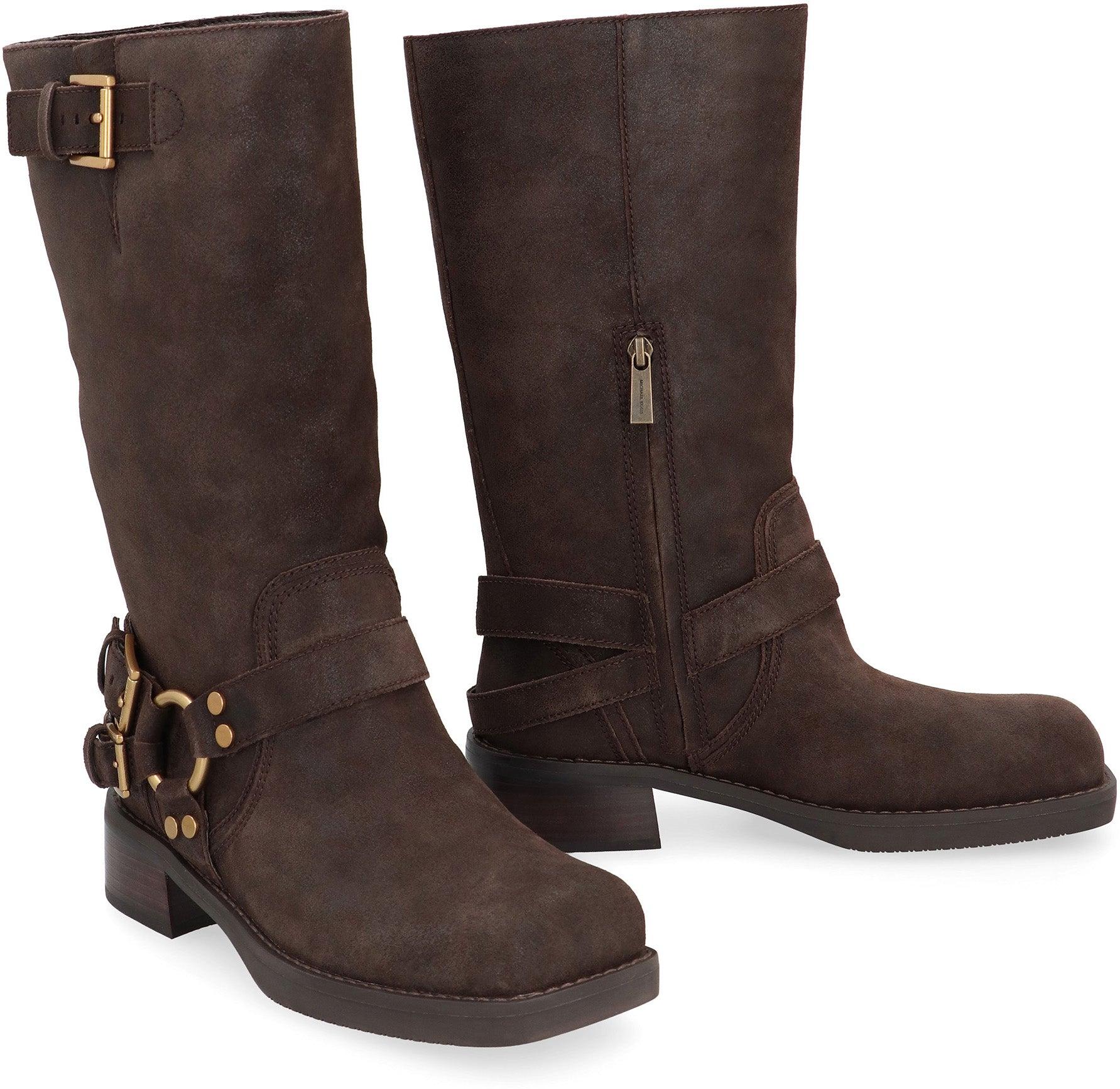 Michael kors suede knee high boots hotsell