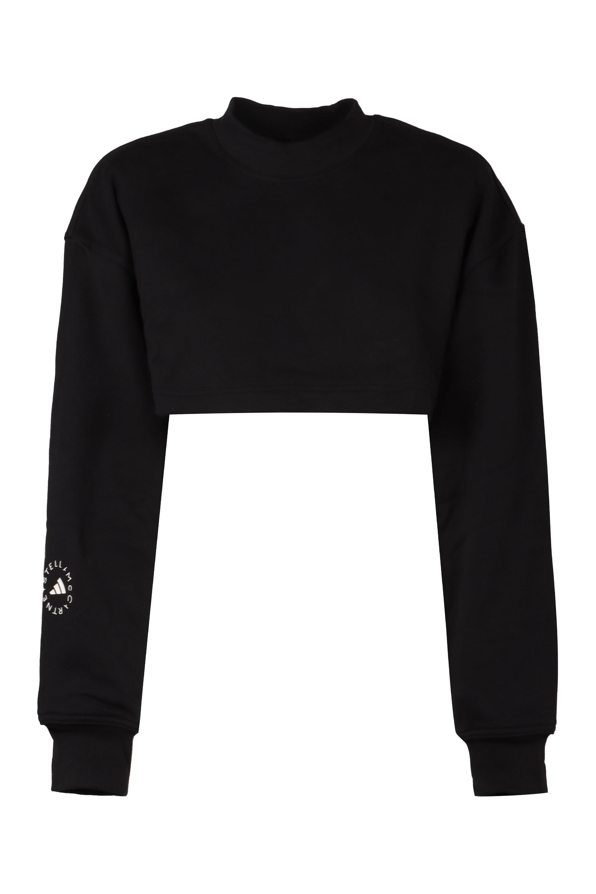adidas By Stella McCartney Cropped Sweatshirt With Cut out Detail