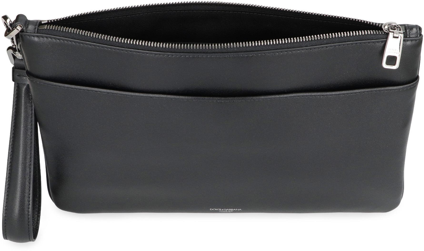 ショルダーバッグ Dolce & Gabbana Leather Pouch Dolce & Gabbana Pouches and wristlets for Men | Online Sale
