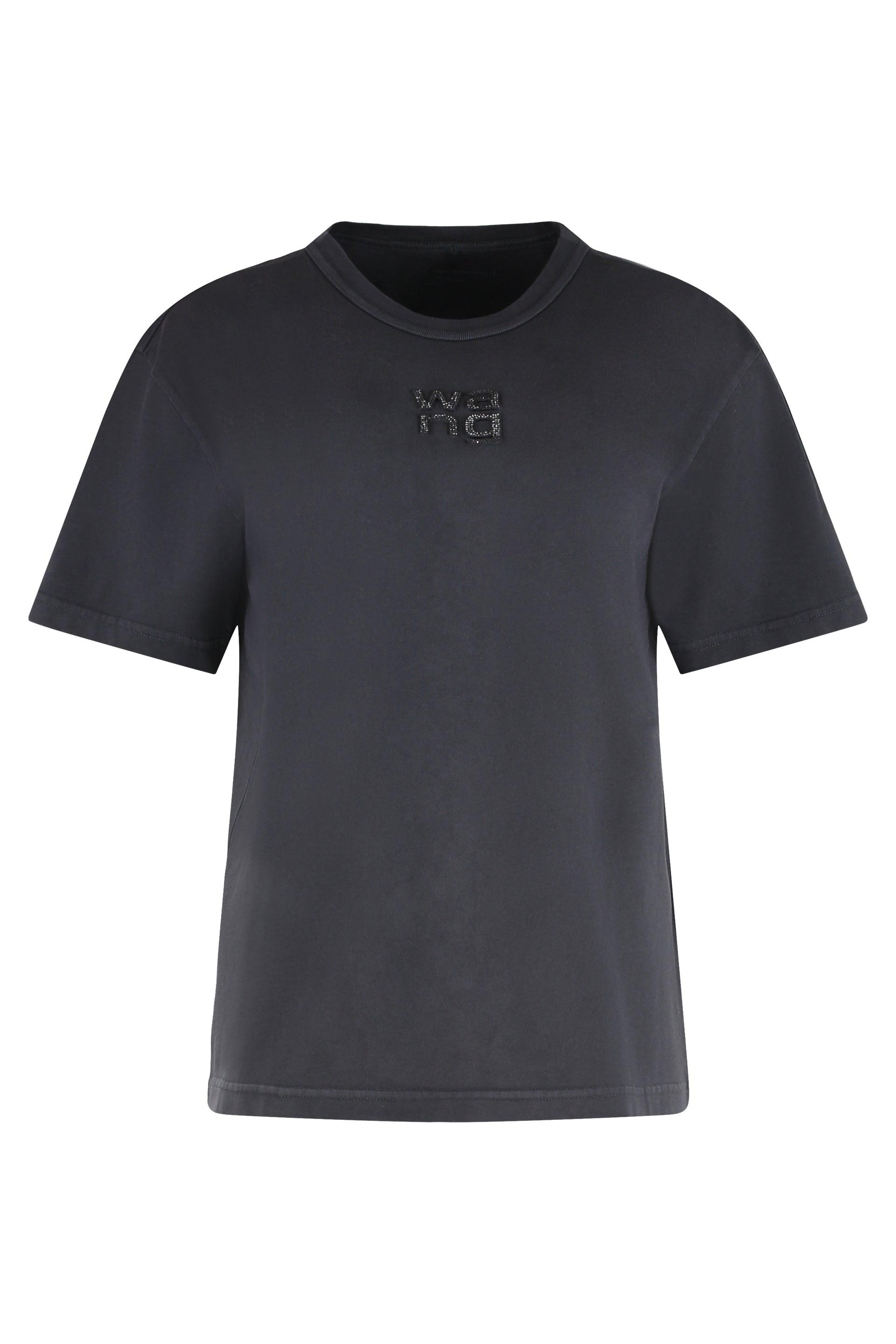 【Alexander Wang】Alexander Wang T-Shirts Alexander Wang logo-print short-sleeve T-shirt | Black | FARFETCH