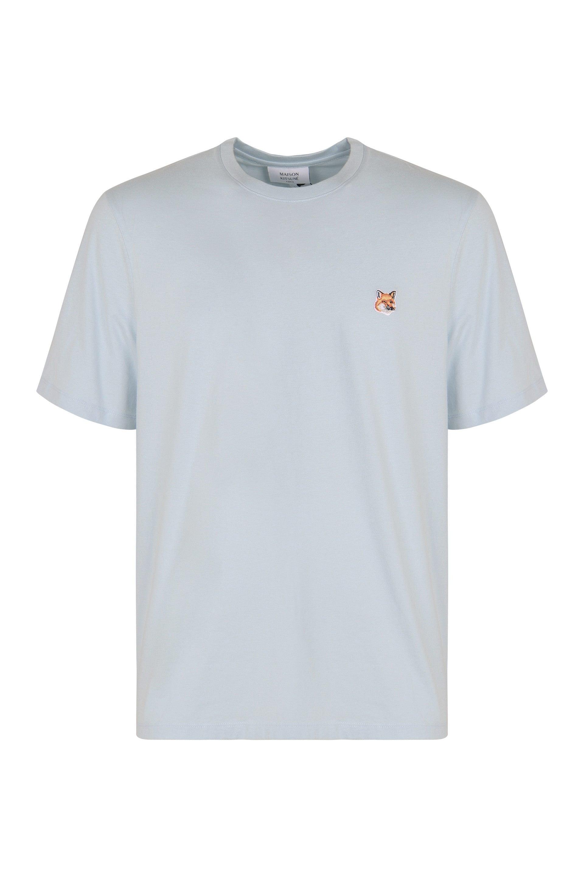 MAISON KITSUNE｜SHORT-SLEEVED ROUND NECK T-SHIRTS (RACIN MAISON KITSUNE HANDWRITING COMFORT TEE-SHIRT | Maison Kitsuné