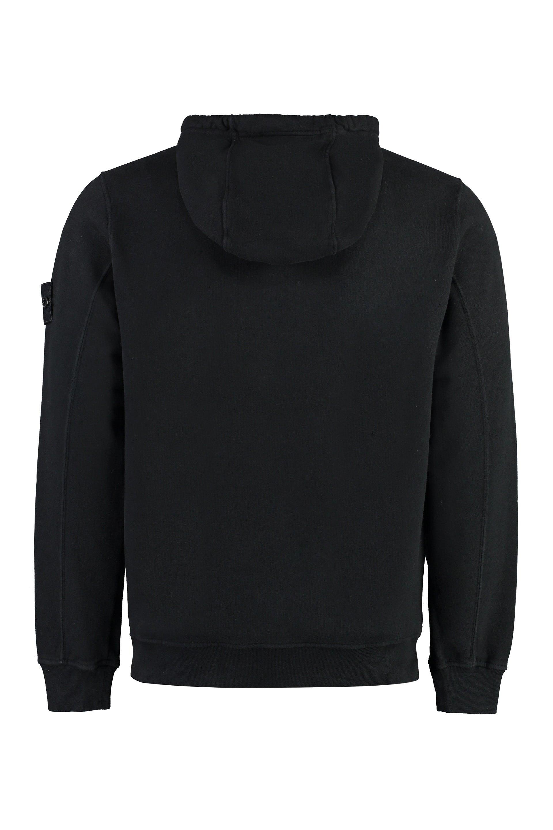 Stone Island Full Zip Hoodie in Black for Men Lyst UK