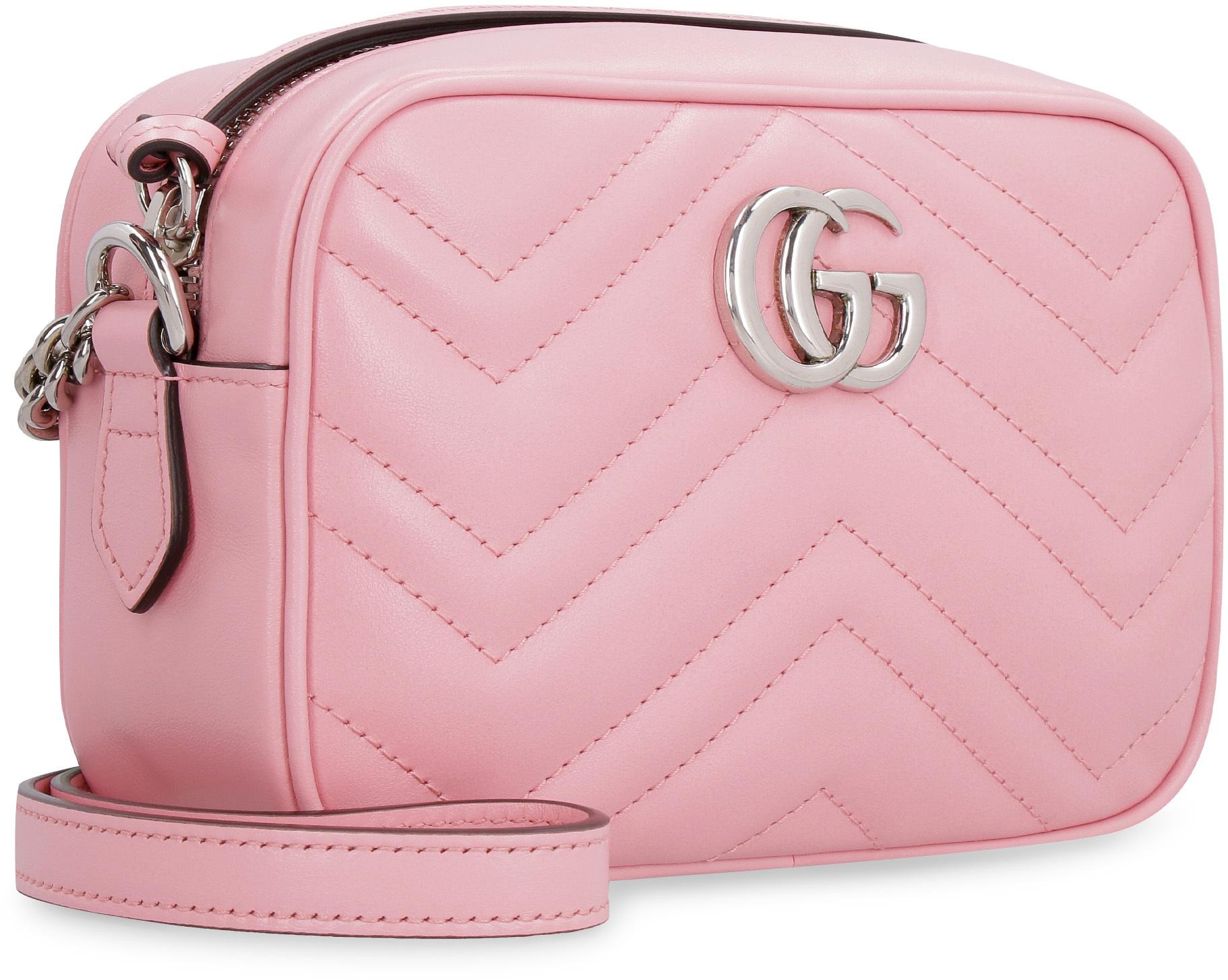 pink gucci camera bag