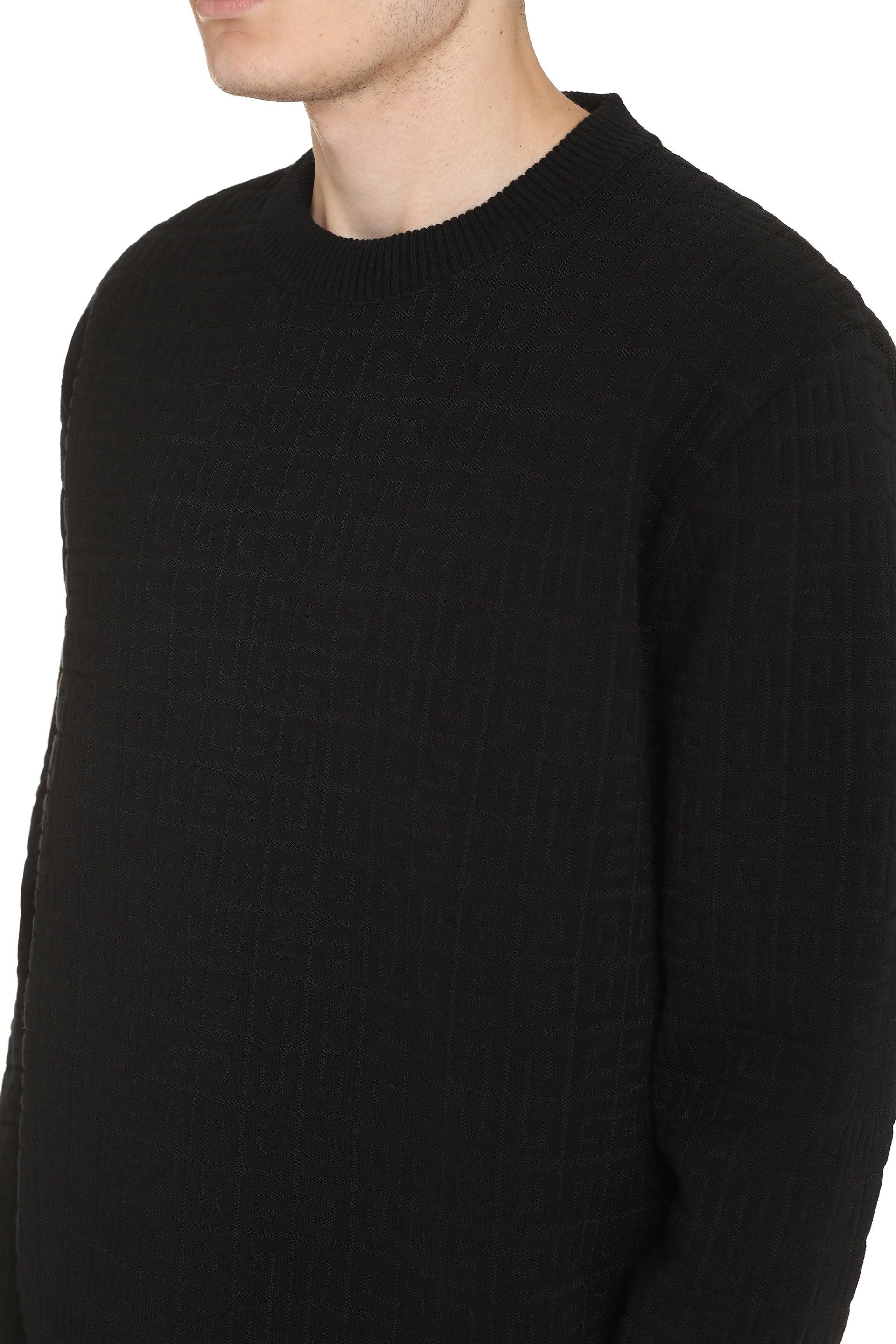 Mens Sweaters and knitwear Givenchy Sweaters and knitwear Givenchy Wool Long Sleeve Crew-neck Sweater in Black for Men Save 52% 