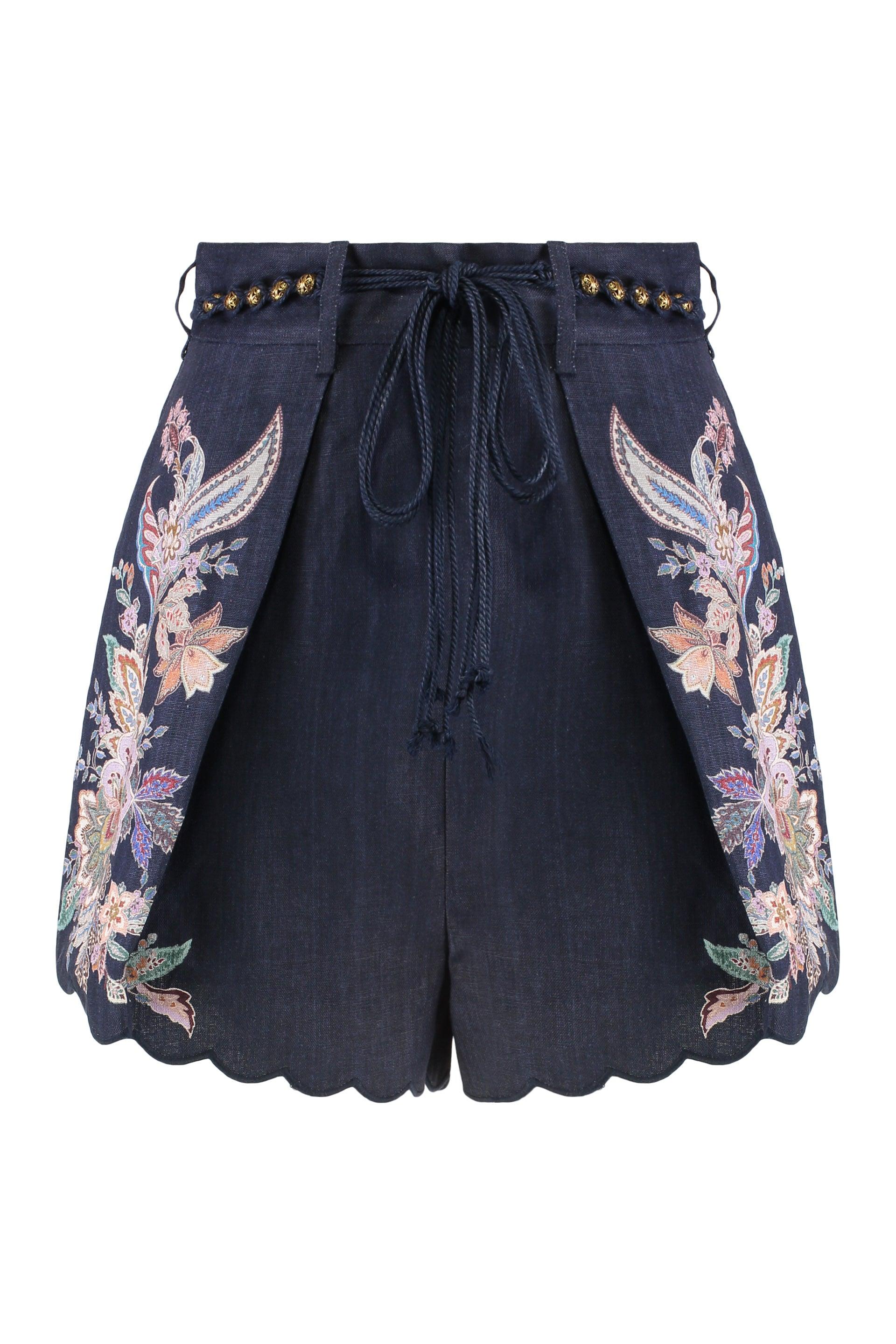 Zimmermann Embroidered Shorts for Women | Lyst