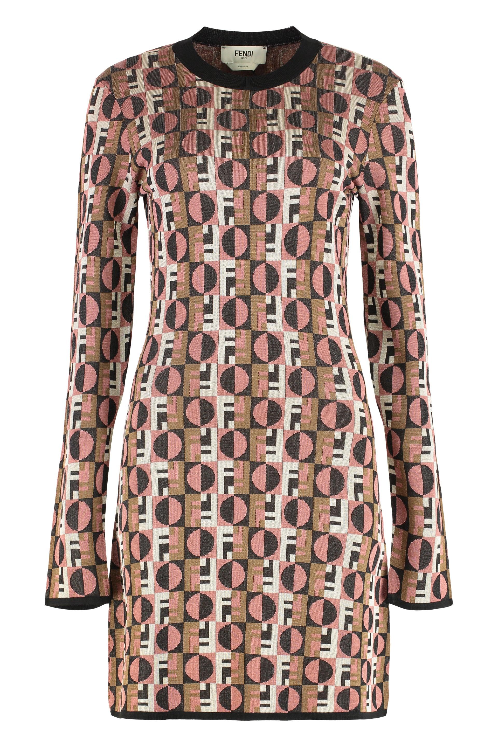 ワンピース FENDI Cappuccino Wool Blend Mini Dress Fendi Cappuccino Wool Blend Mini Dress | italist