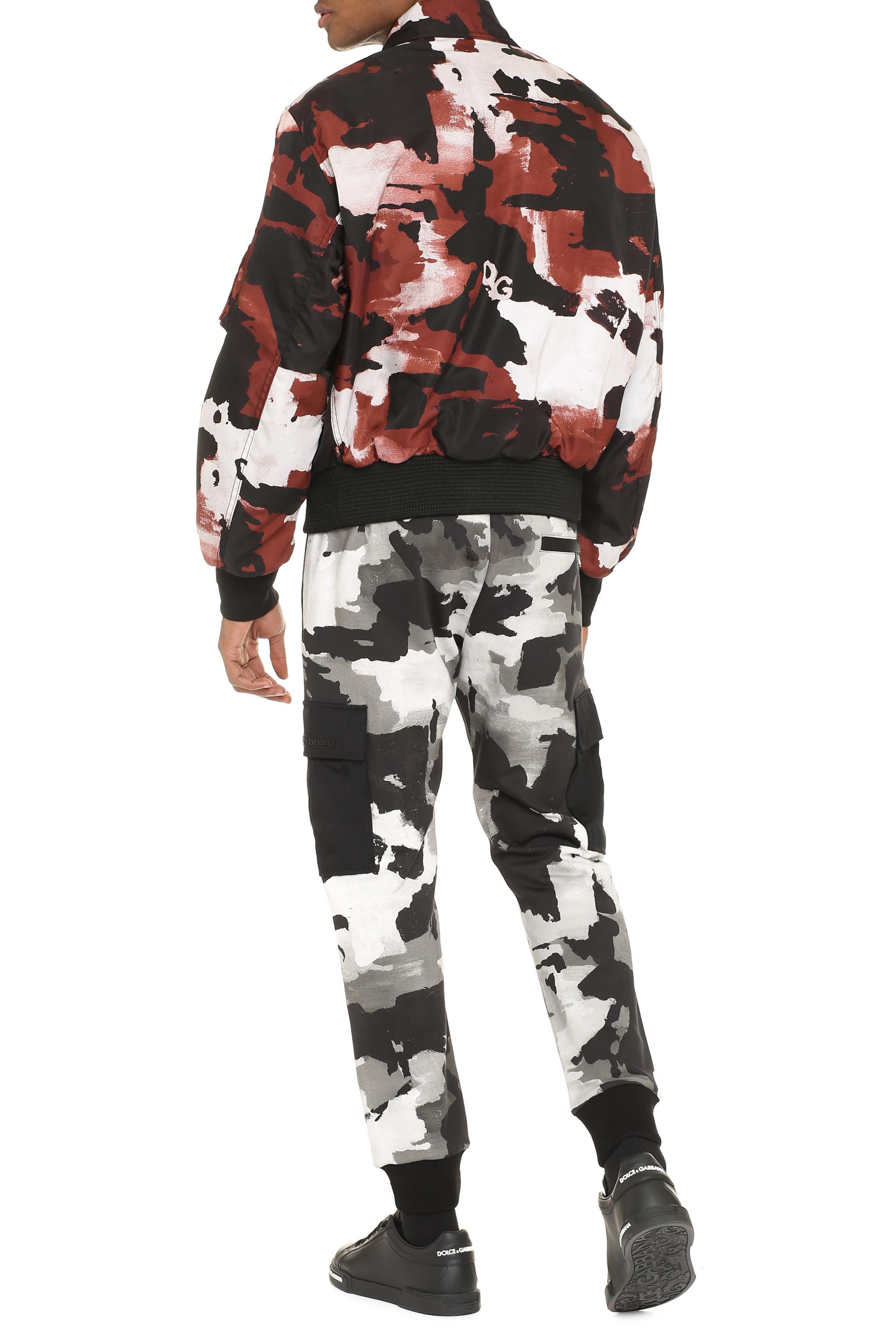Dolce & Gabbana Synthetic Camouflage Print Nylon Bomber Jacket for 