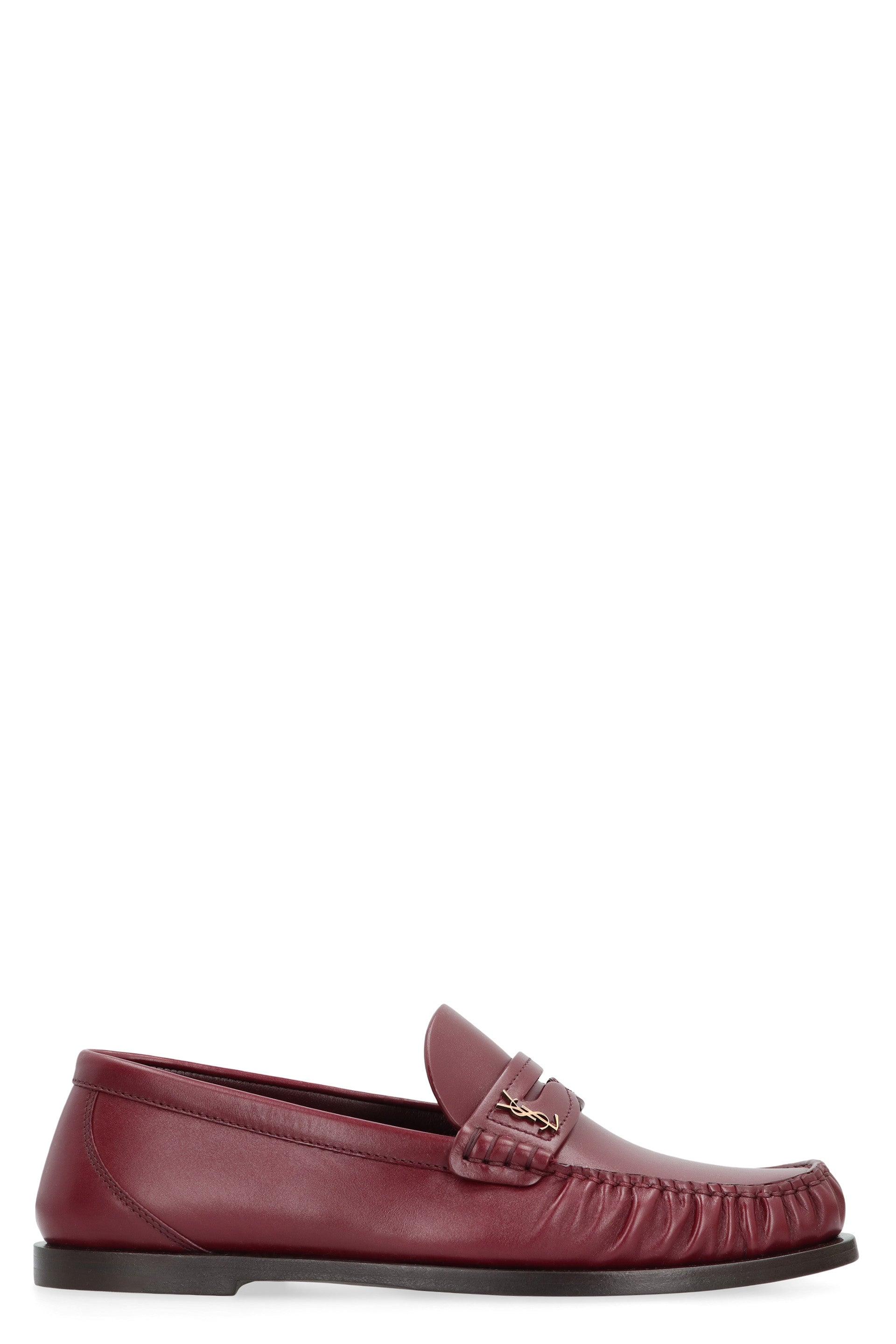 Maroon Ysl Shoes Flats Women's Saint Laurent Flats Lyst
