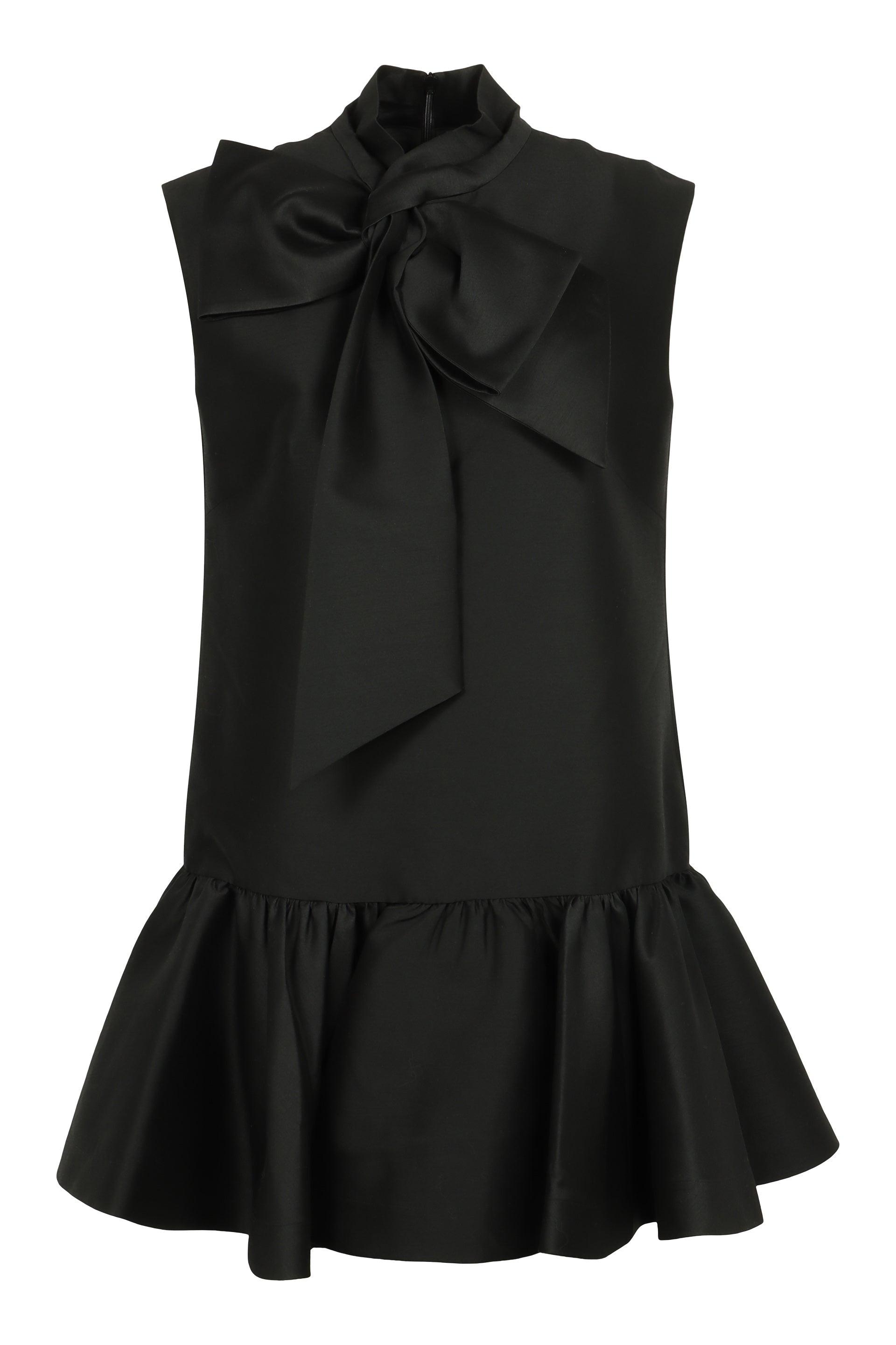 Zimmermann Mini Dress With Bow Hypnotic in Black | Lyst Zimmermann Mini Dress With Bow Hypnotic in Black | Lyst