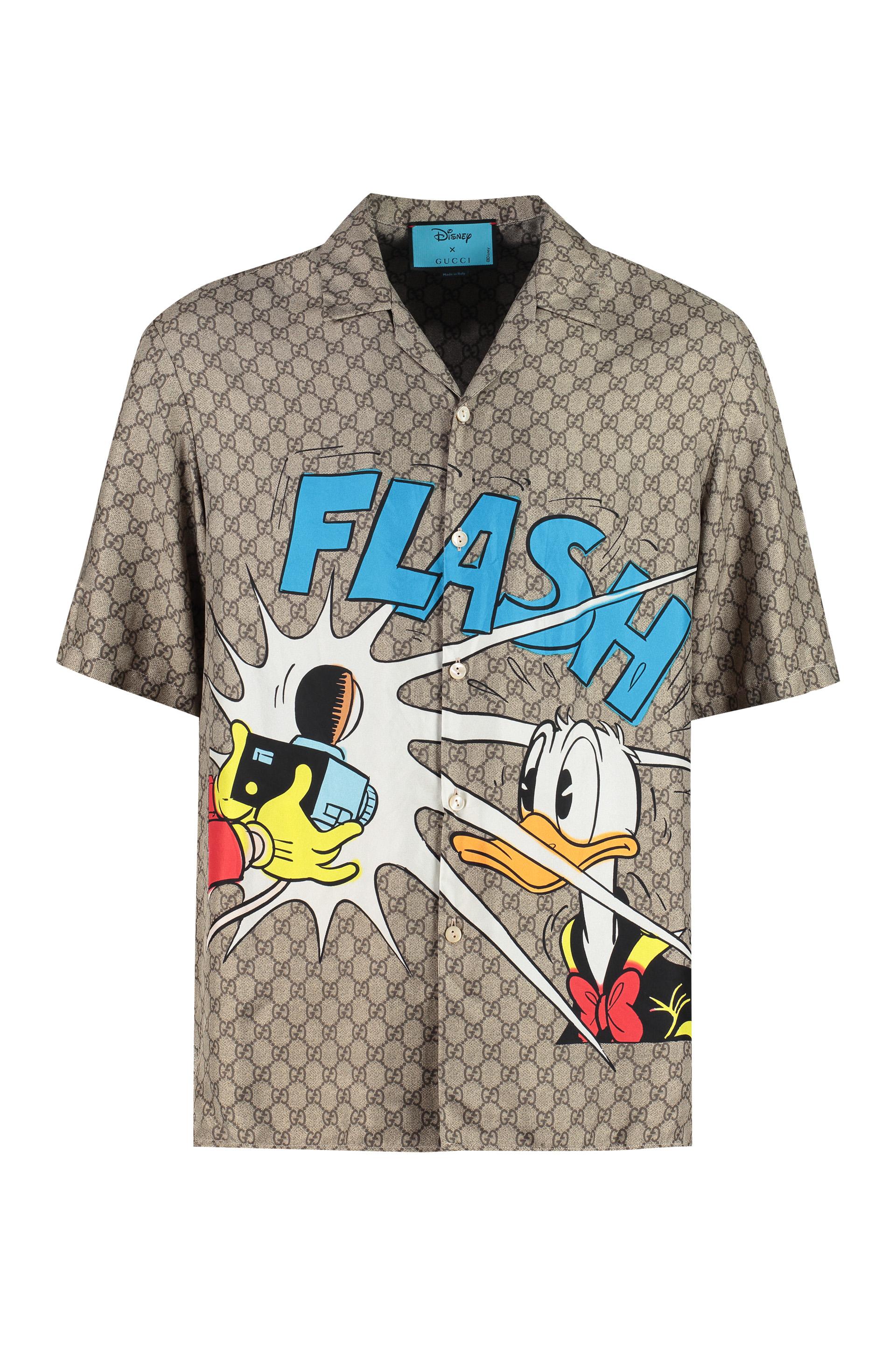 Gucci GG Jacquard Donald Duck Vacation Shirt Gucci