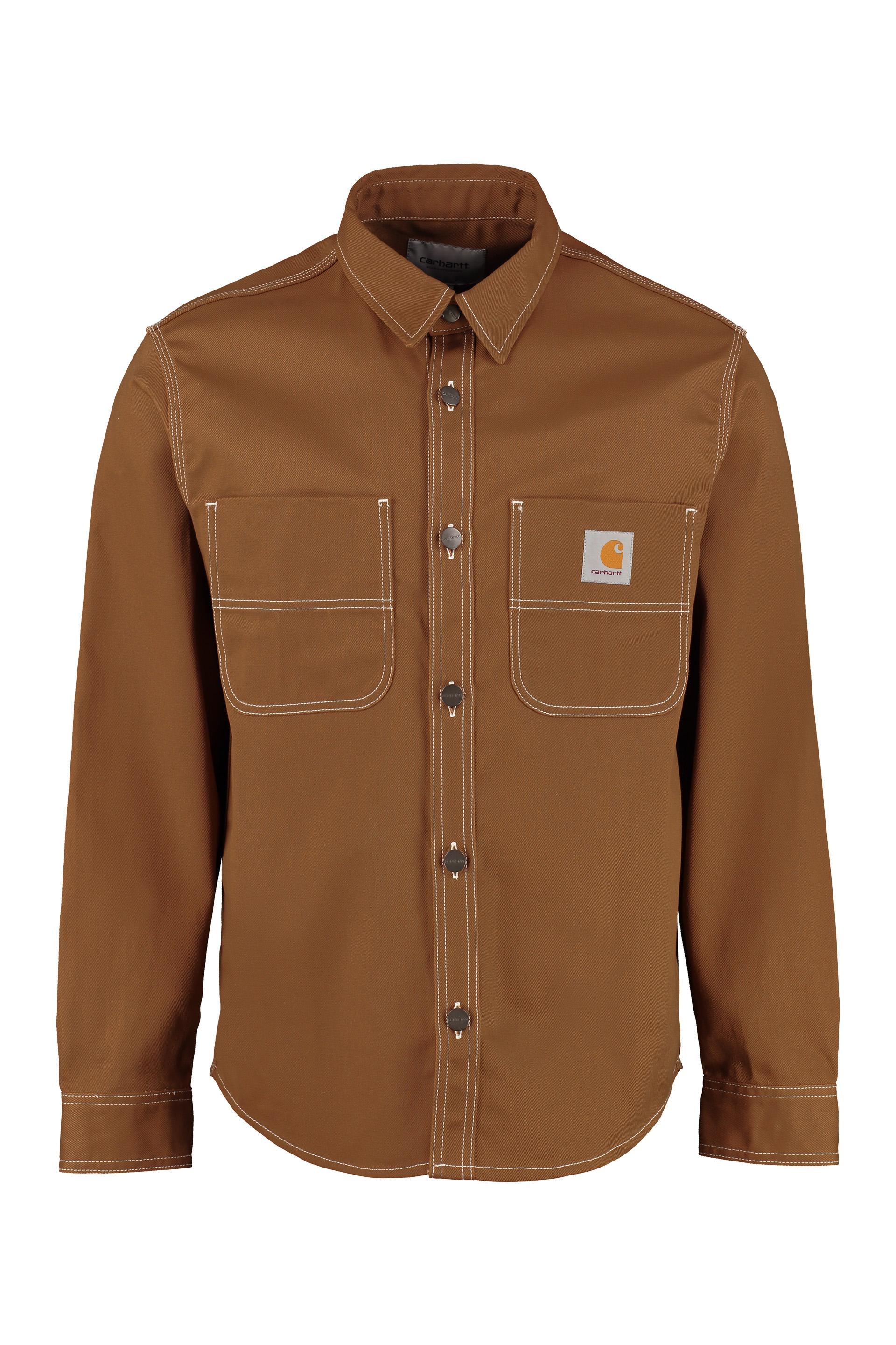 Carhartt Wip Chalk Shirt Jacket (regular Fit) in Brown for Men | Lyst