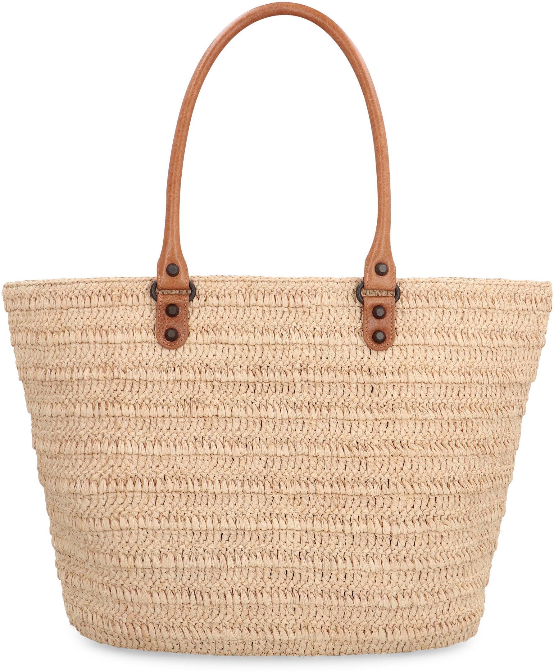 【送料&関税込】Balenciaga Straw Mini Beach Handbag Balenciaga Black Straw Mini Beach Handbag | italist, ALWAYS