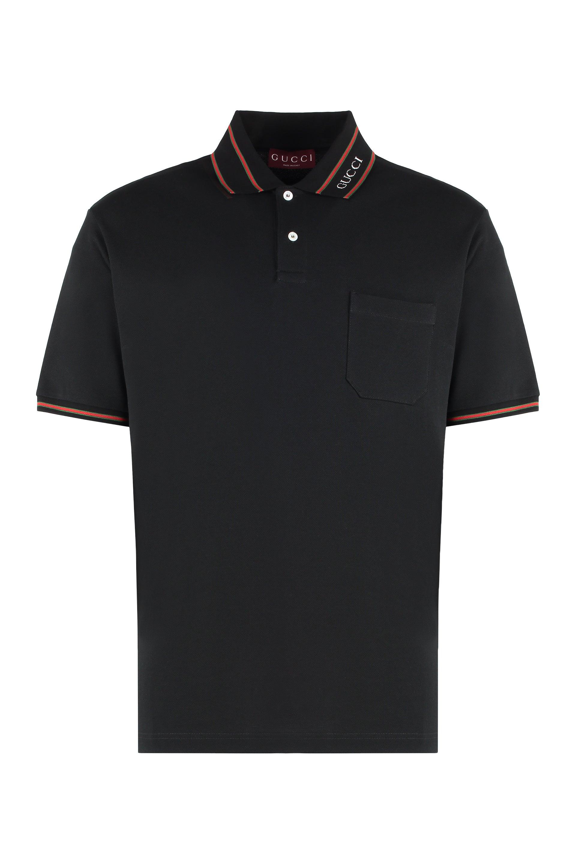 Black gucci collar shirt sale
