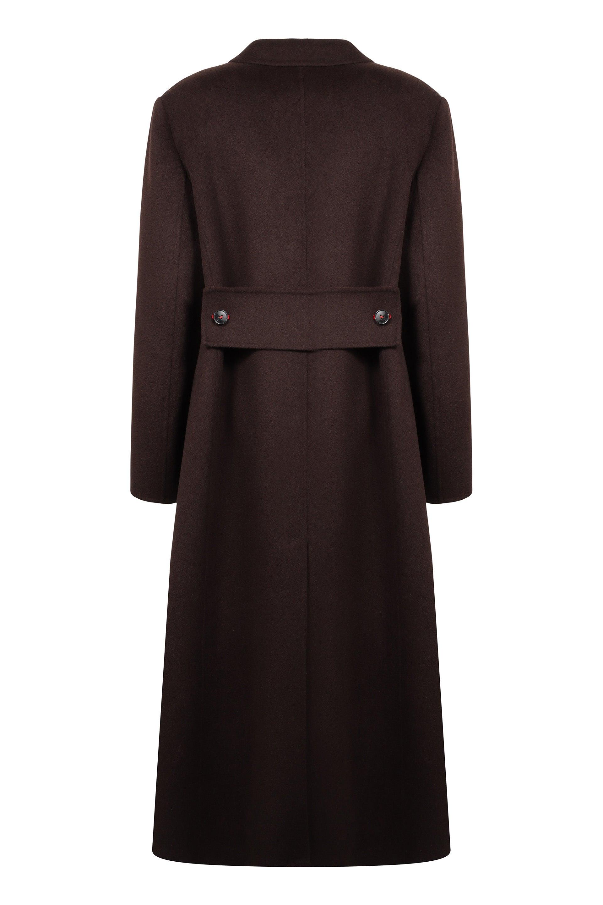 コート VICTORIA BECKHAM BROWN DOUBLE-BREASTED COAT Victoria Beckham Coats for Women | Online Sale up to 76% off