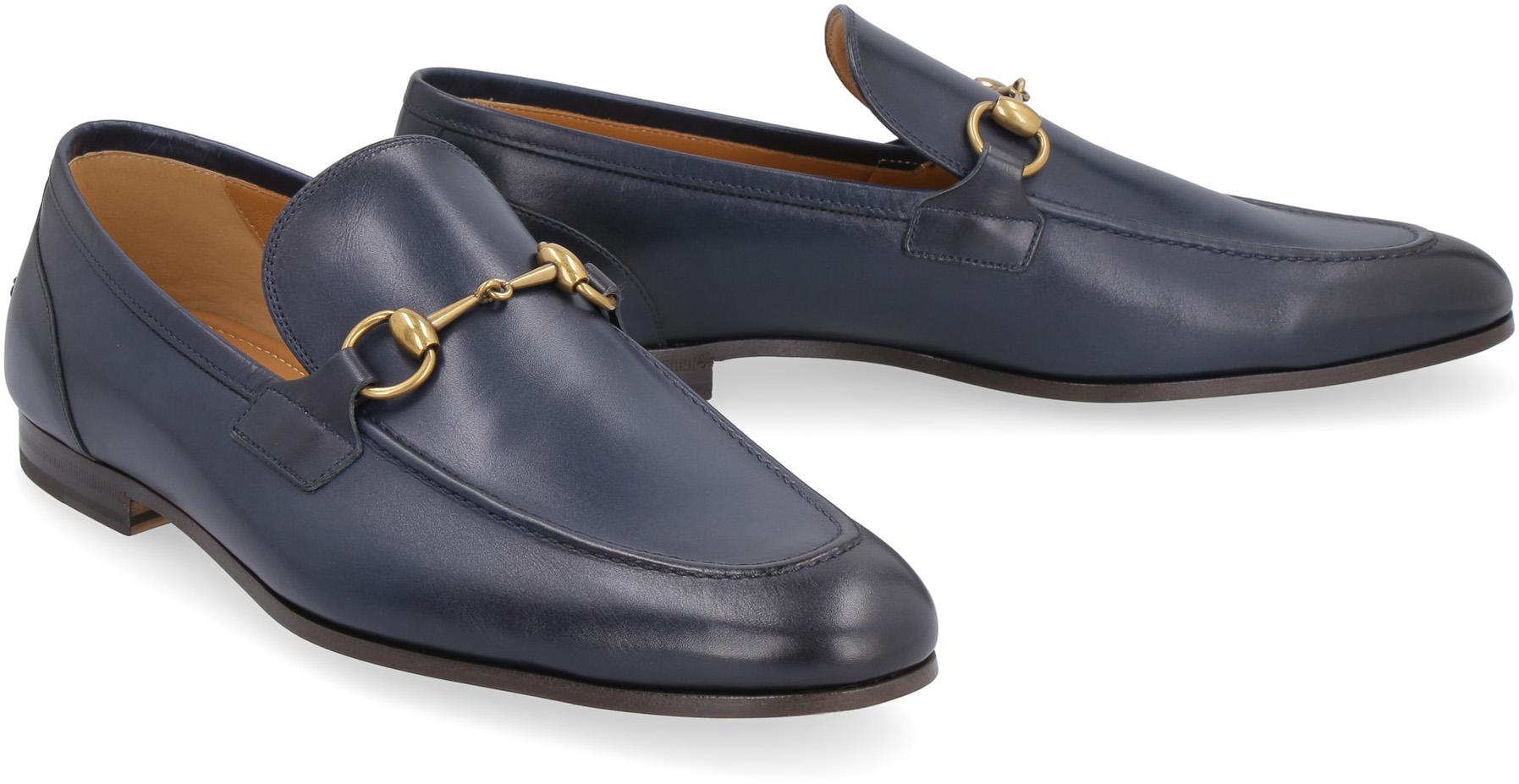 Gucci Jordaan Leather Loafer in Navy (Blue) for Men - Lyst