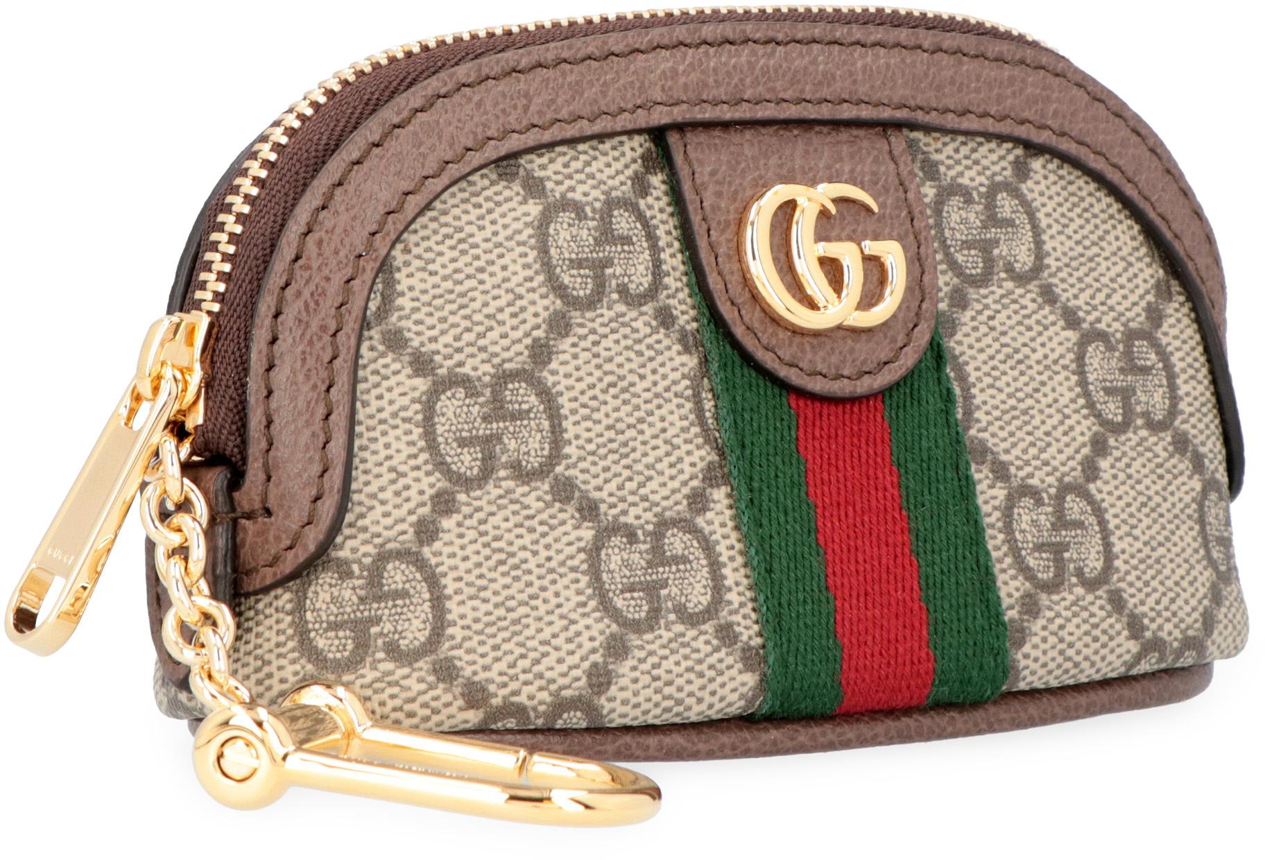 Gucci Ophidia gg Key Pouch in Natural | Lyst