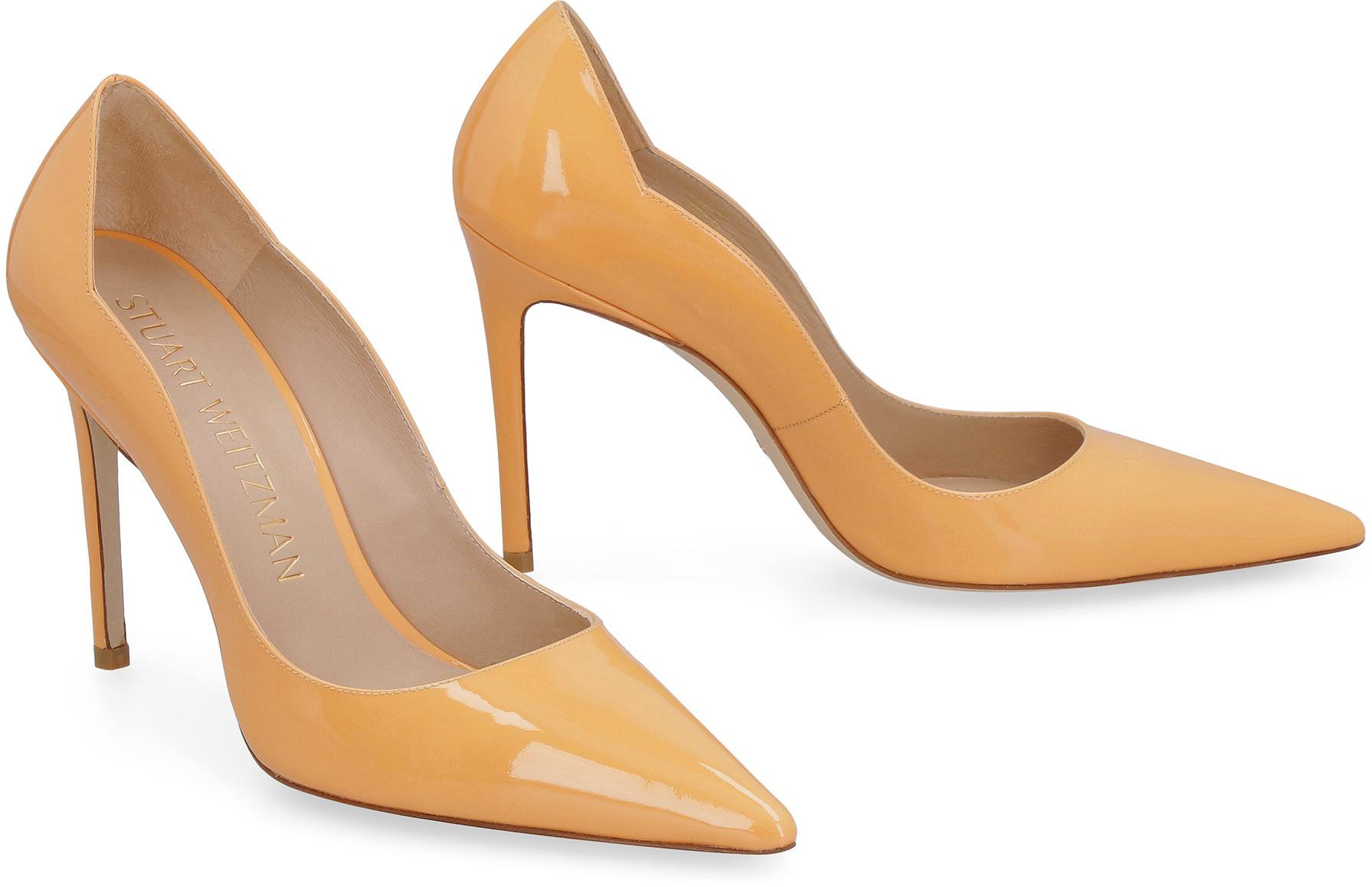 stuart weitzman yellow pumps