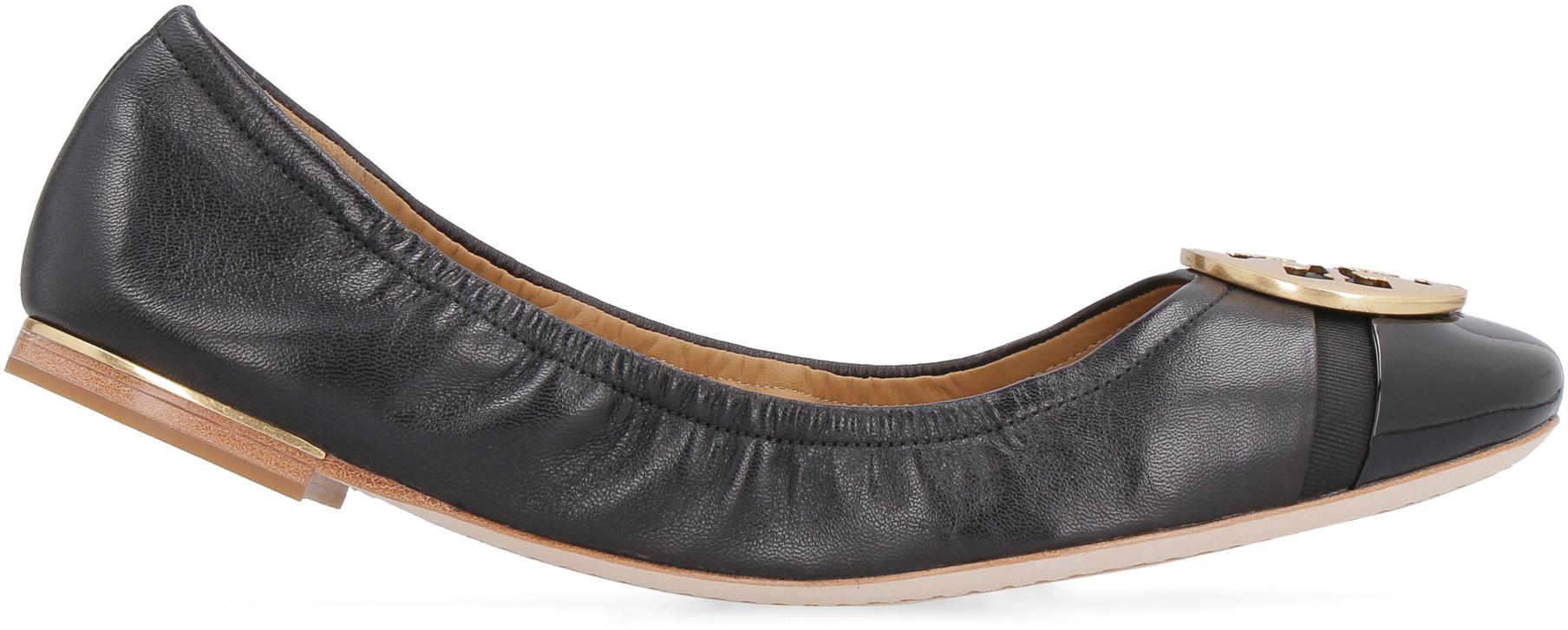 tory burch black minnie flats