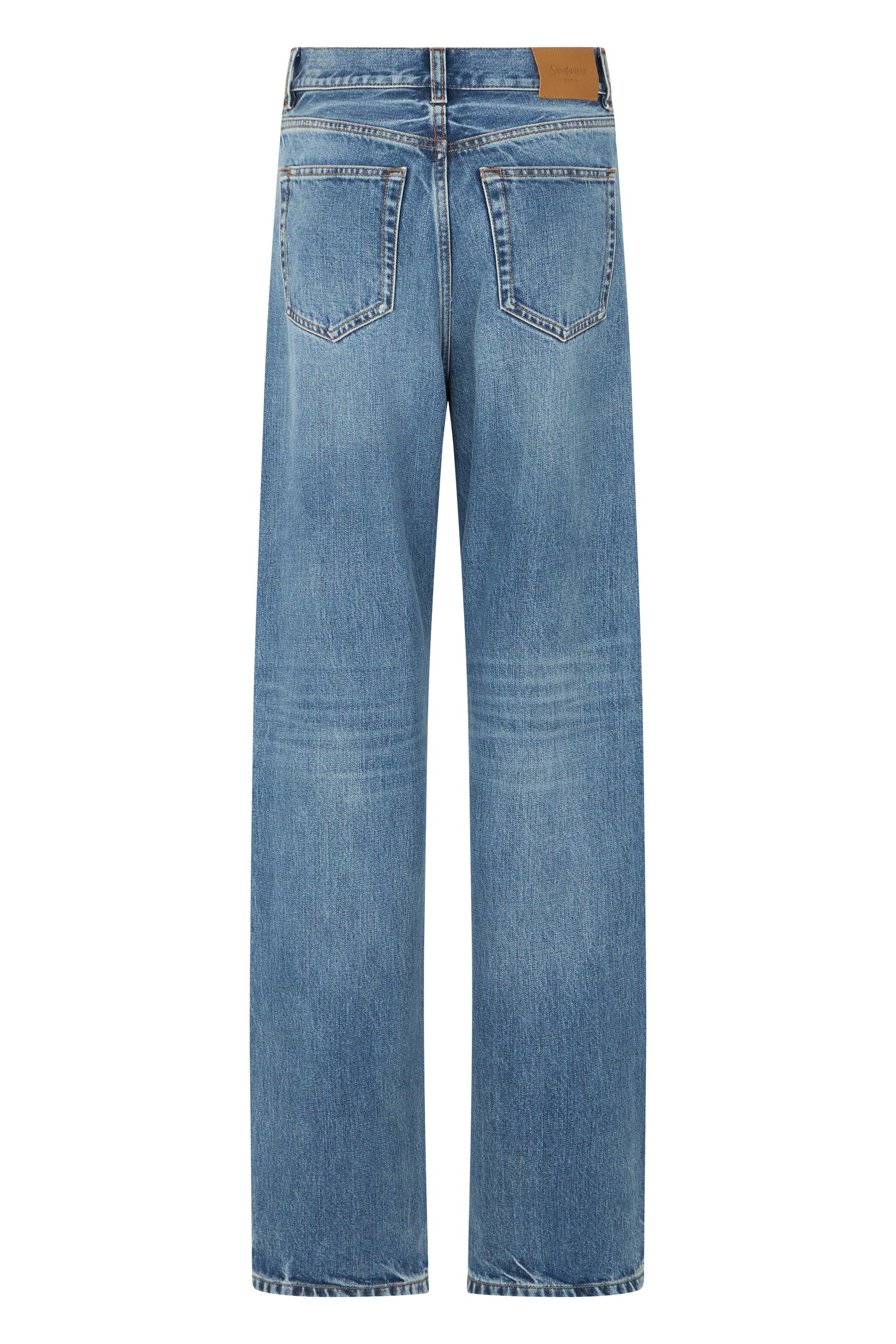 Women's Saint Laurent Straight-leg jeans | Lyst