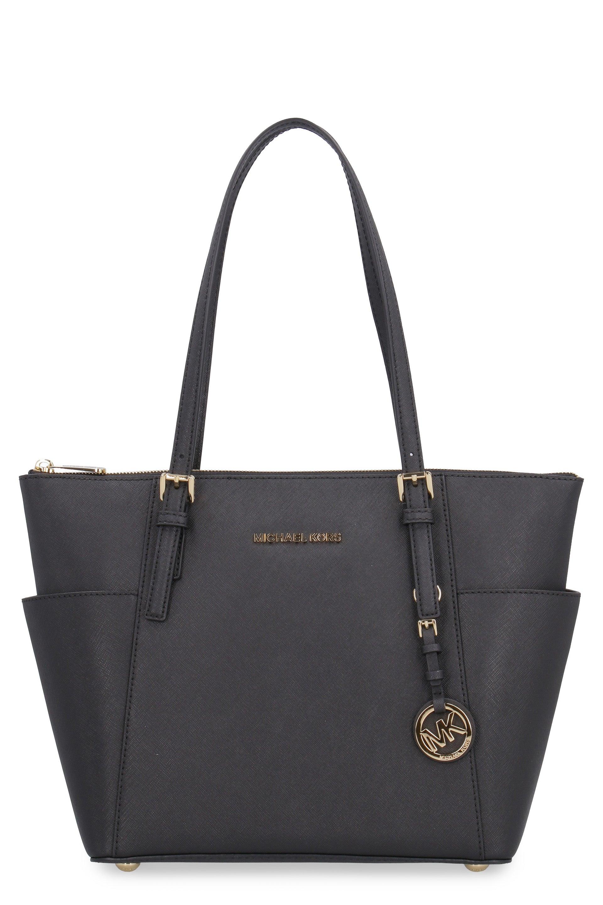 MICHAEL Michael Kors Blue Saffiano Leather Emma Crossbody Bag