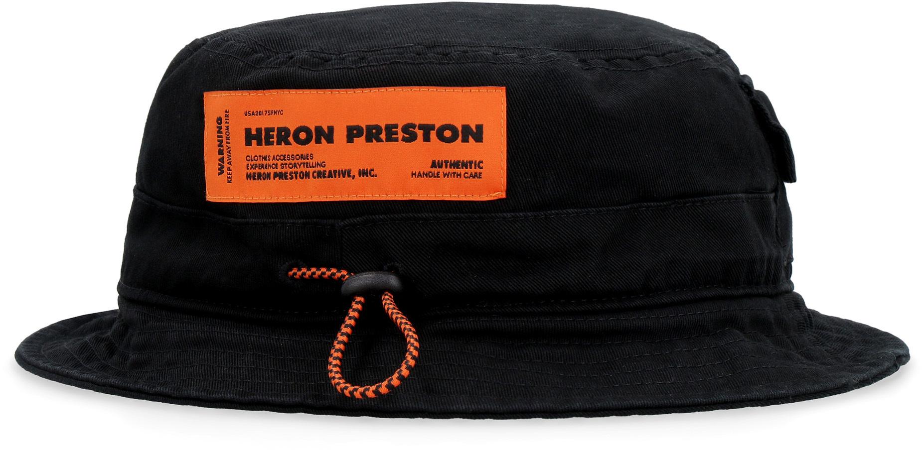 Heron Preston Cotton Bucket Hat in Black for Men - Lyst