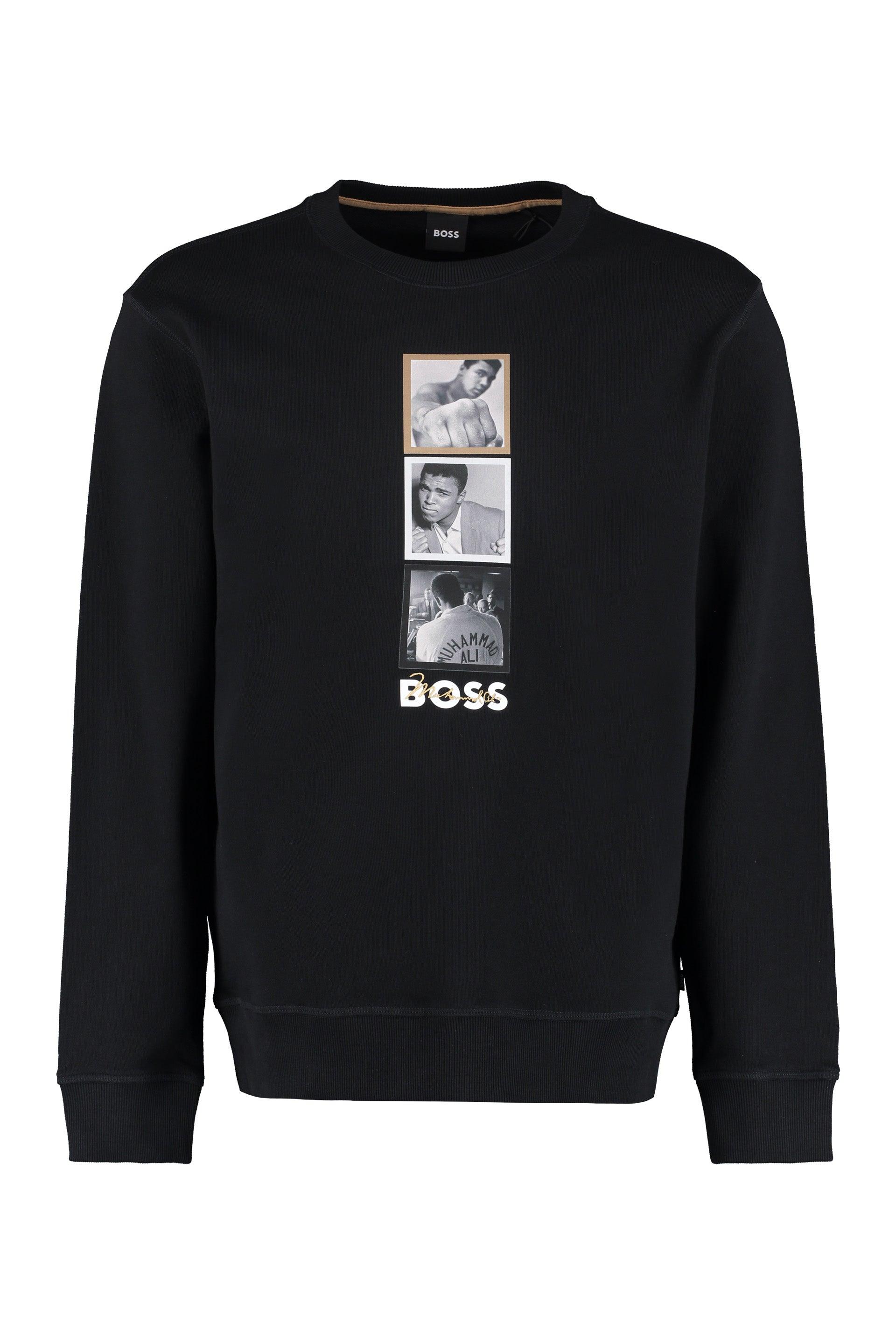 BOSS by HUGO BOSS X Muhammad Ali - Cotton Sweatshirt in Black for Lyst
