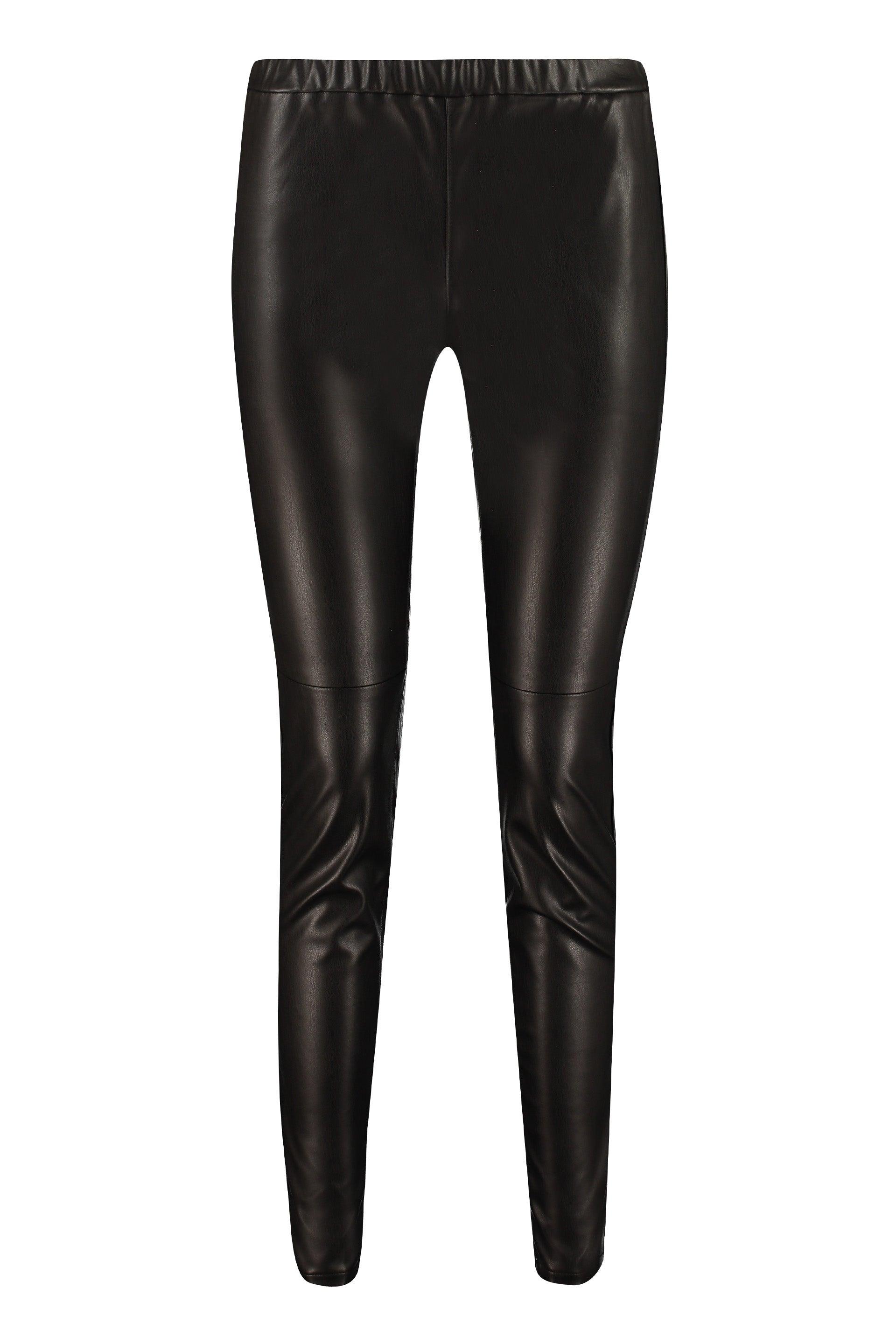 MICHAEL Michael Kors Faux Leather Trousers in Black